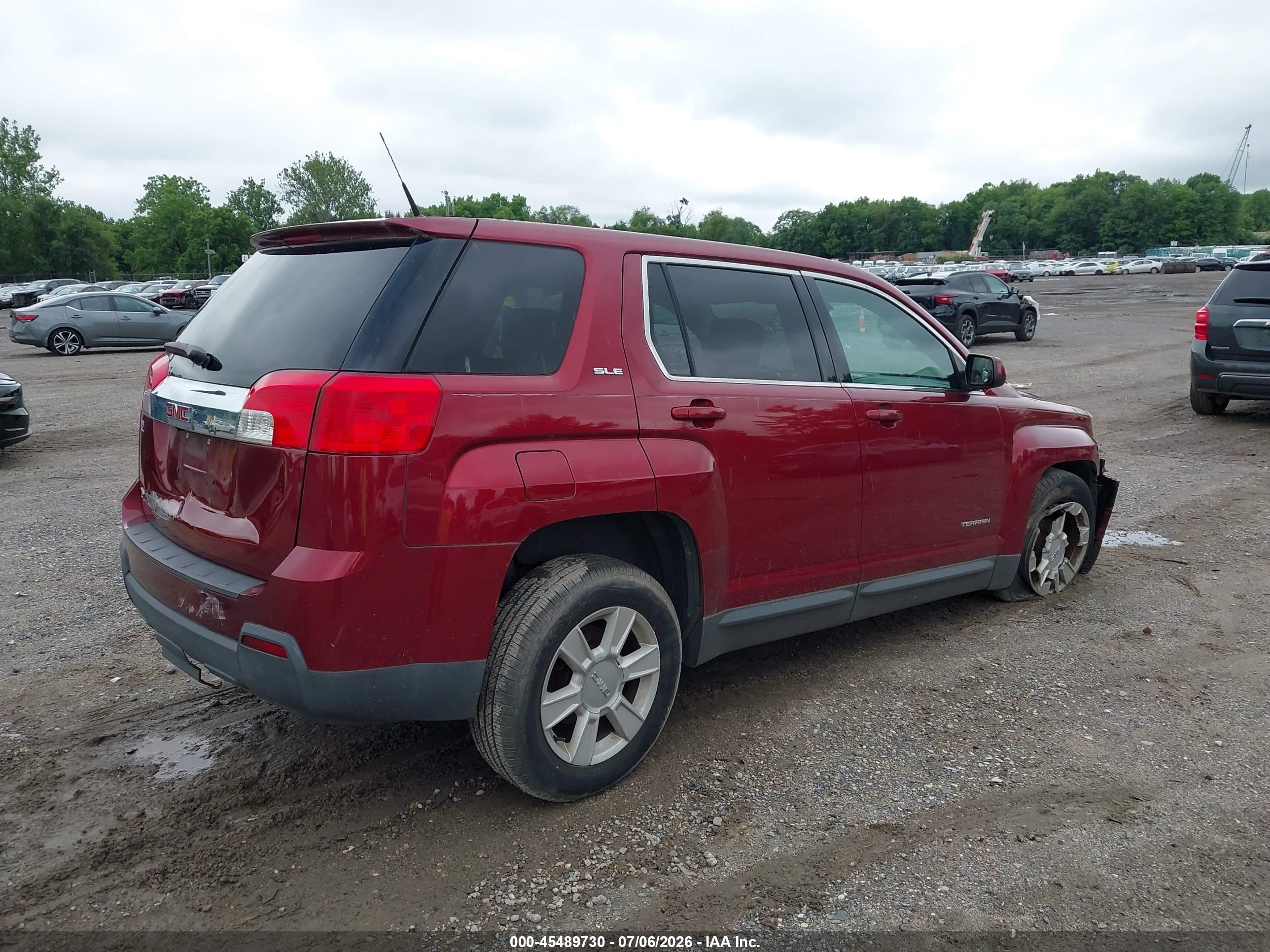 2010 Gmc Terrain Sle-1 Red vin: 2CTALBEW8A6294121