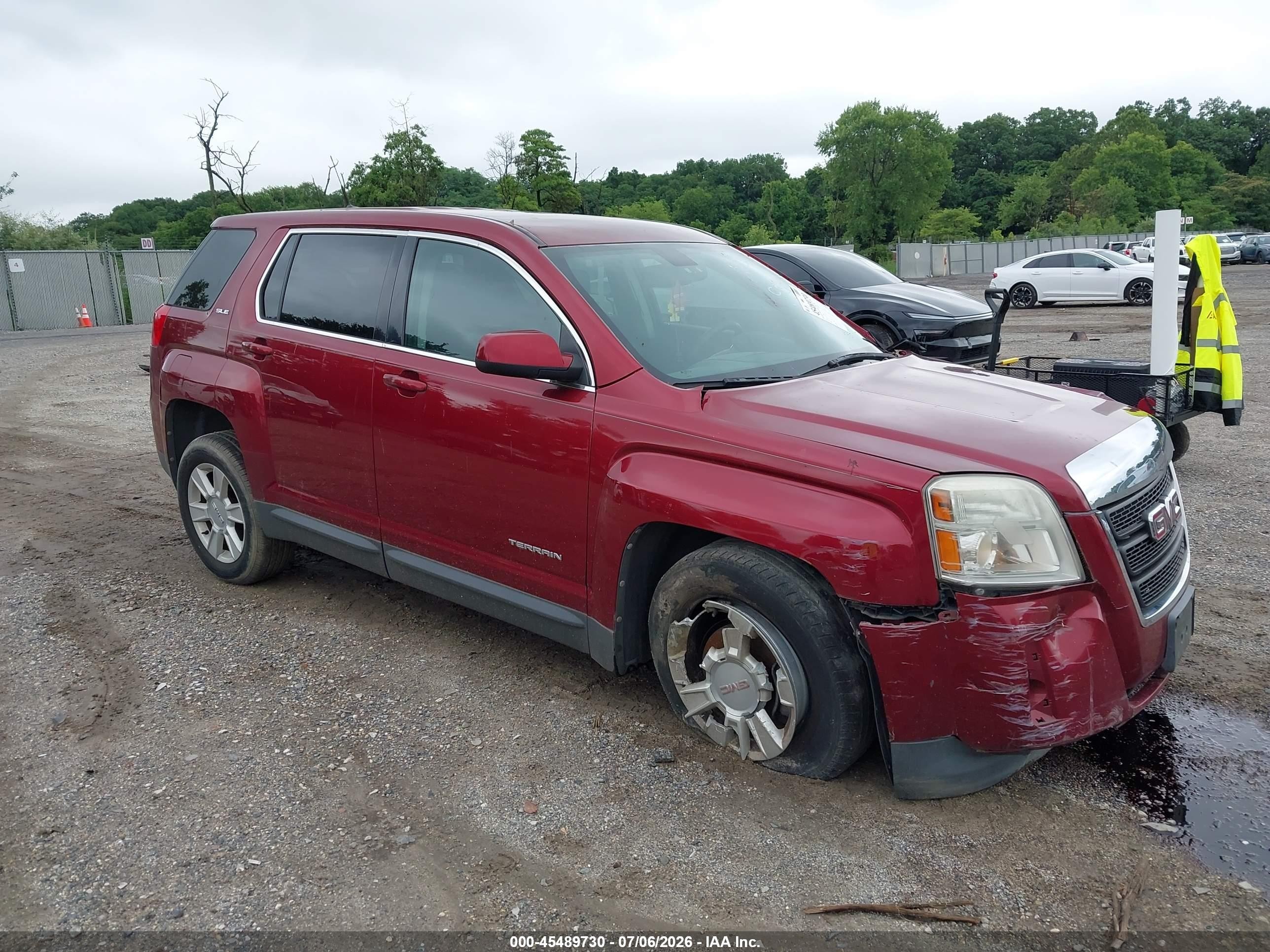 2010 Gmc Terrain Sle-1 Red vin: 2CTALBEW8A6294121