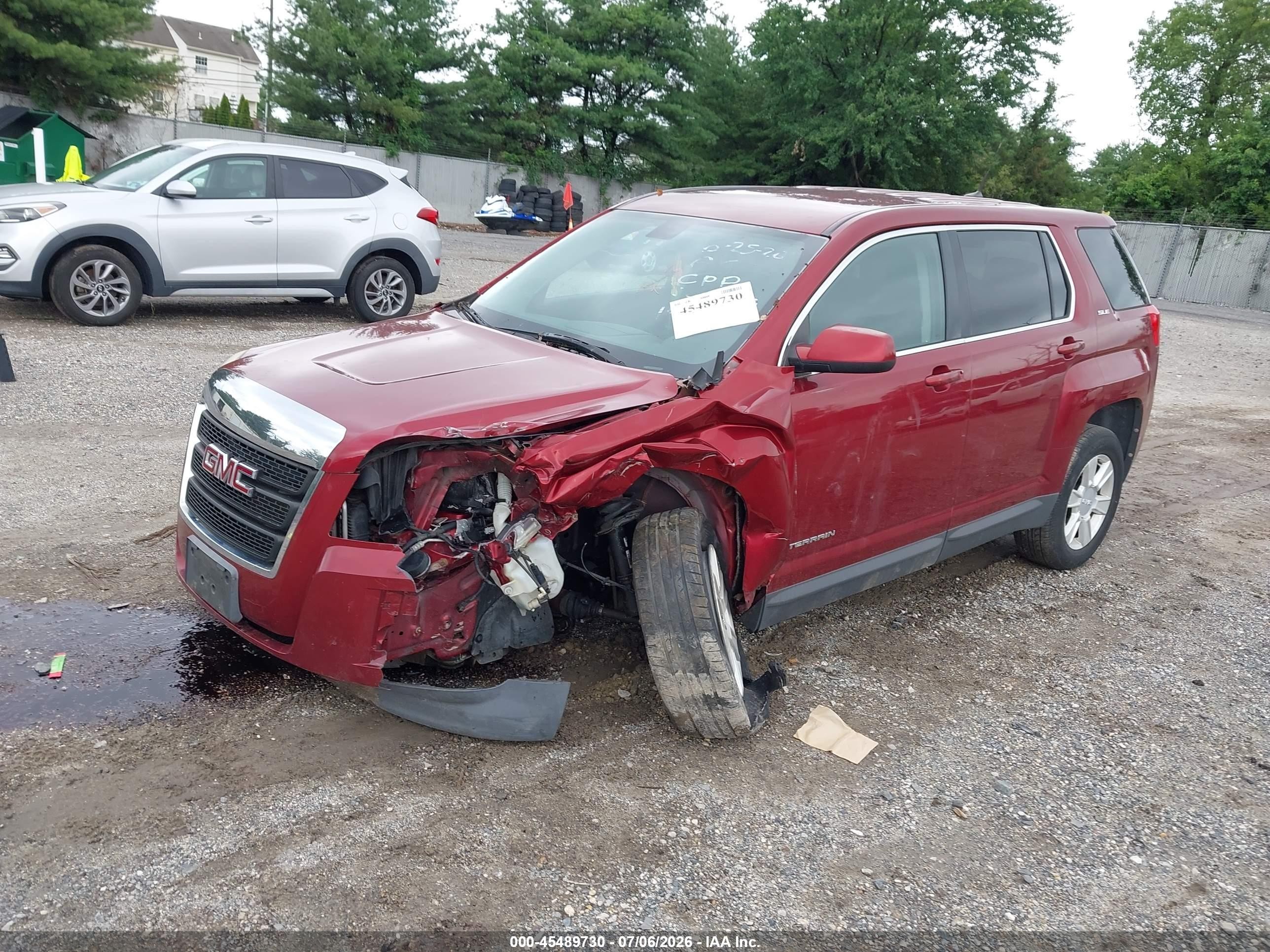 2010 Gmc Terrain Sle-1 Red vin: 2CTALBEW8A6294121