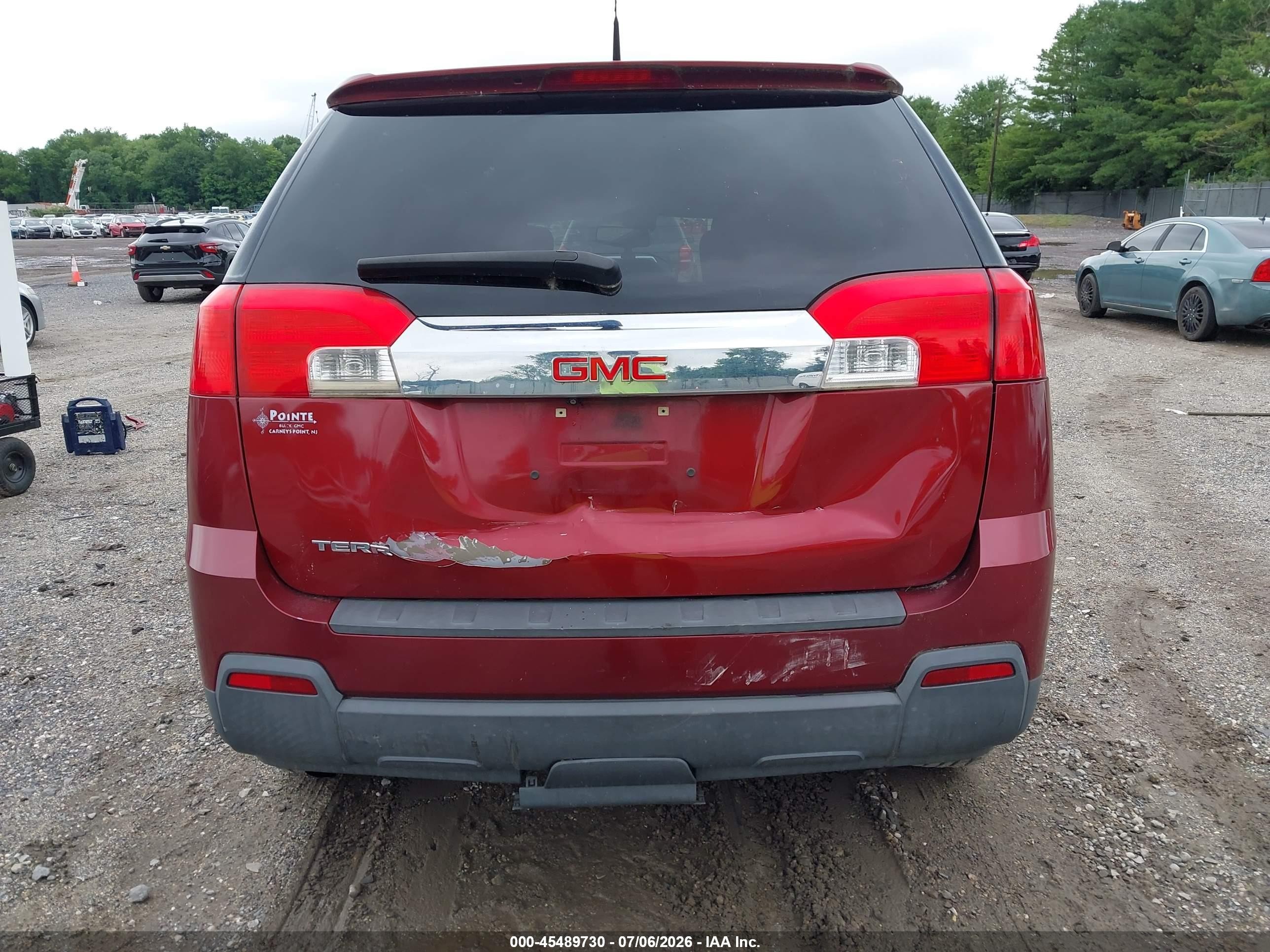 2010 Gmc Terrain Sle-1 Red vin: 2CTALBEW8A6294121