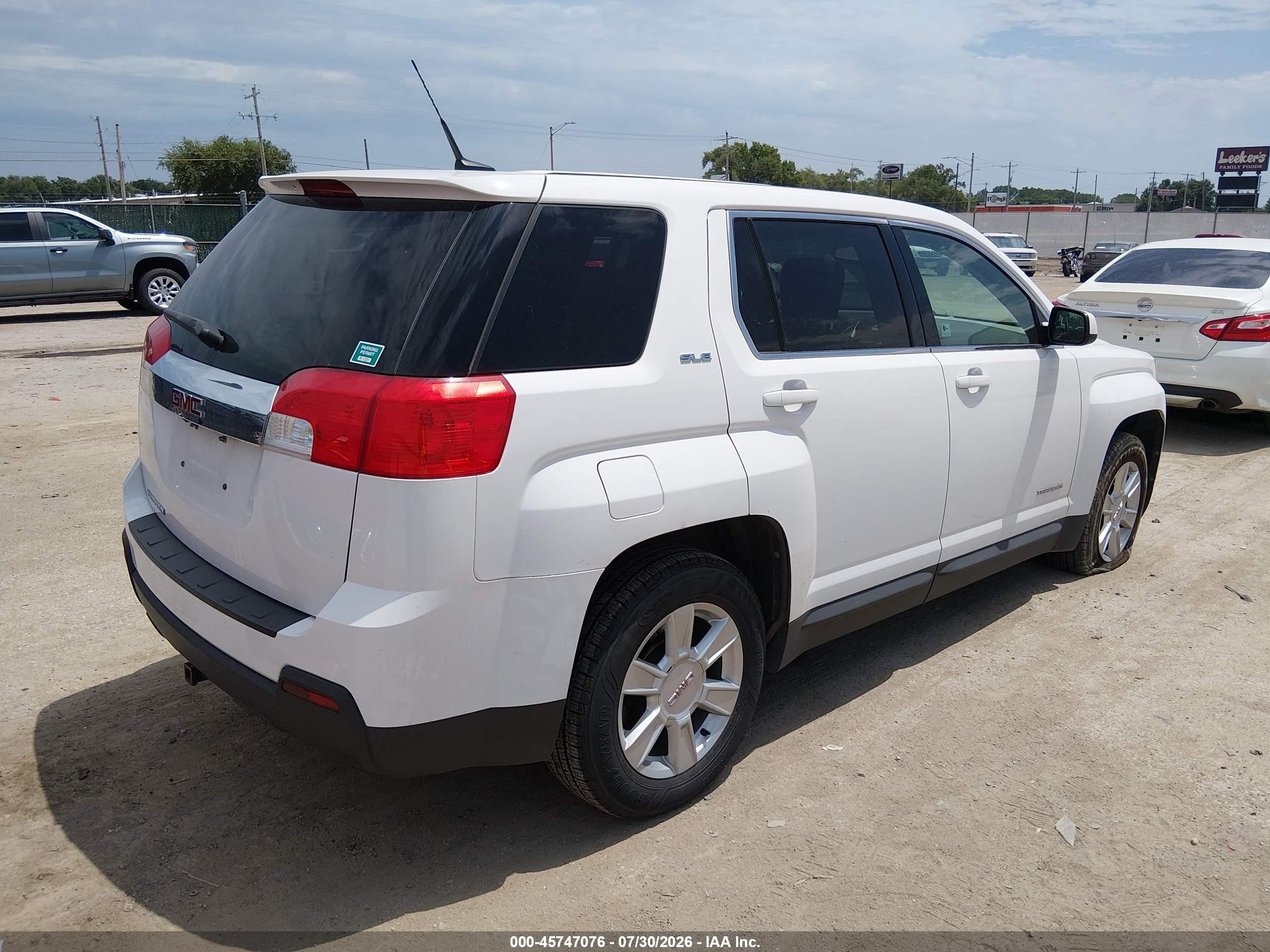 2010 Gmc Terrain Sle-1 Белый vin: 2CTALBEW9A6404190