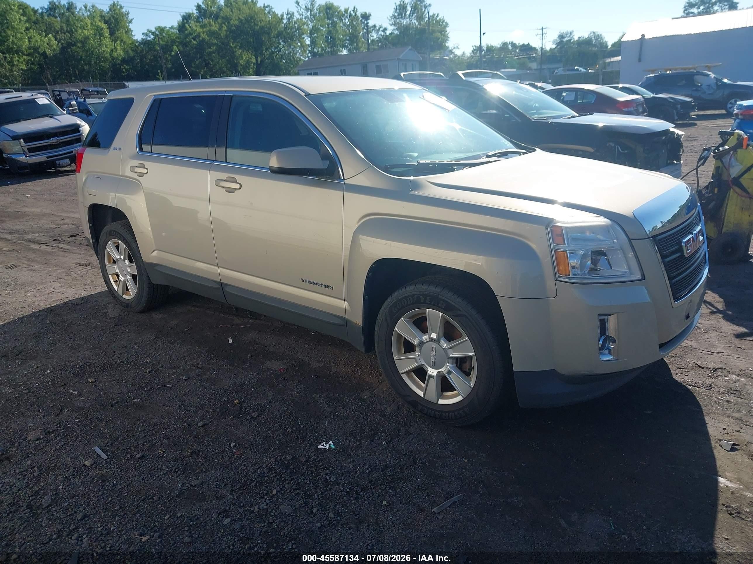 2010 Gmc Terrain Sle-1 Gold vin: 2CTALBEWXA6230663