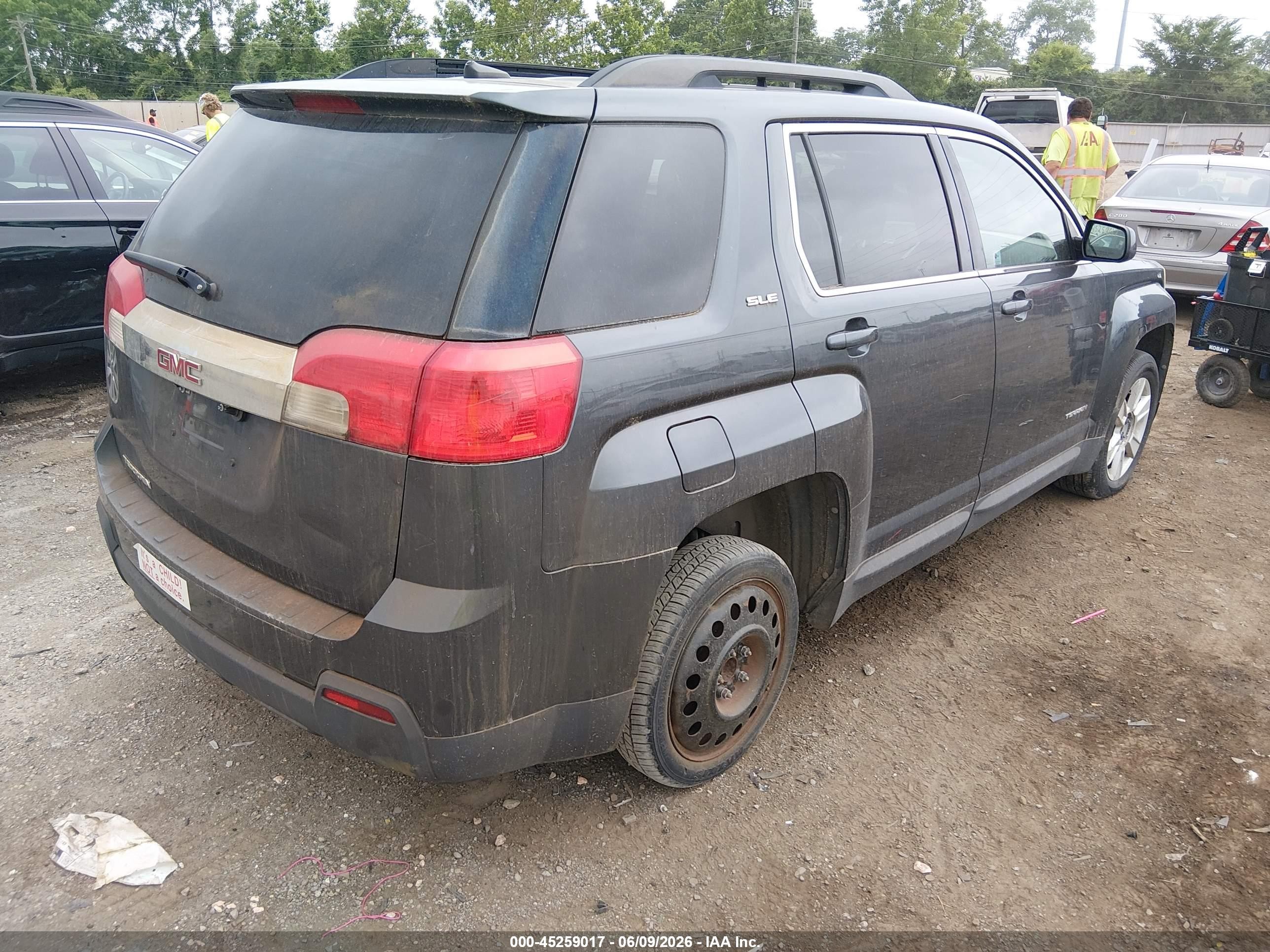 2010 Gmc Terrain Sle-2 Gray vin: 2CTALDEW0A6278698