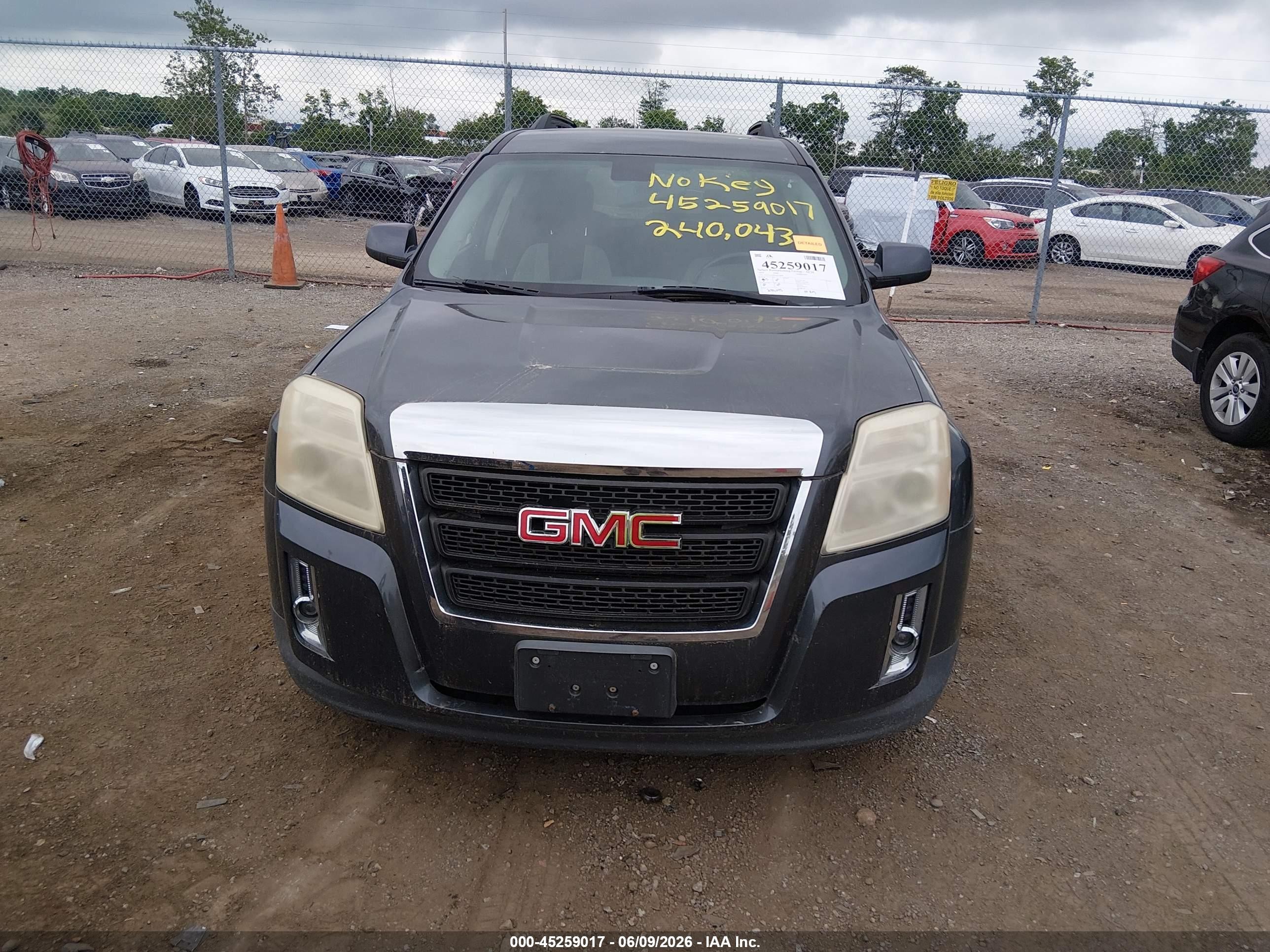 2010 Gmc Terrain Sle-2 Gray vin: 2CTALDEW0A6278698