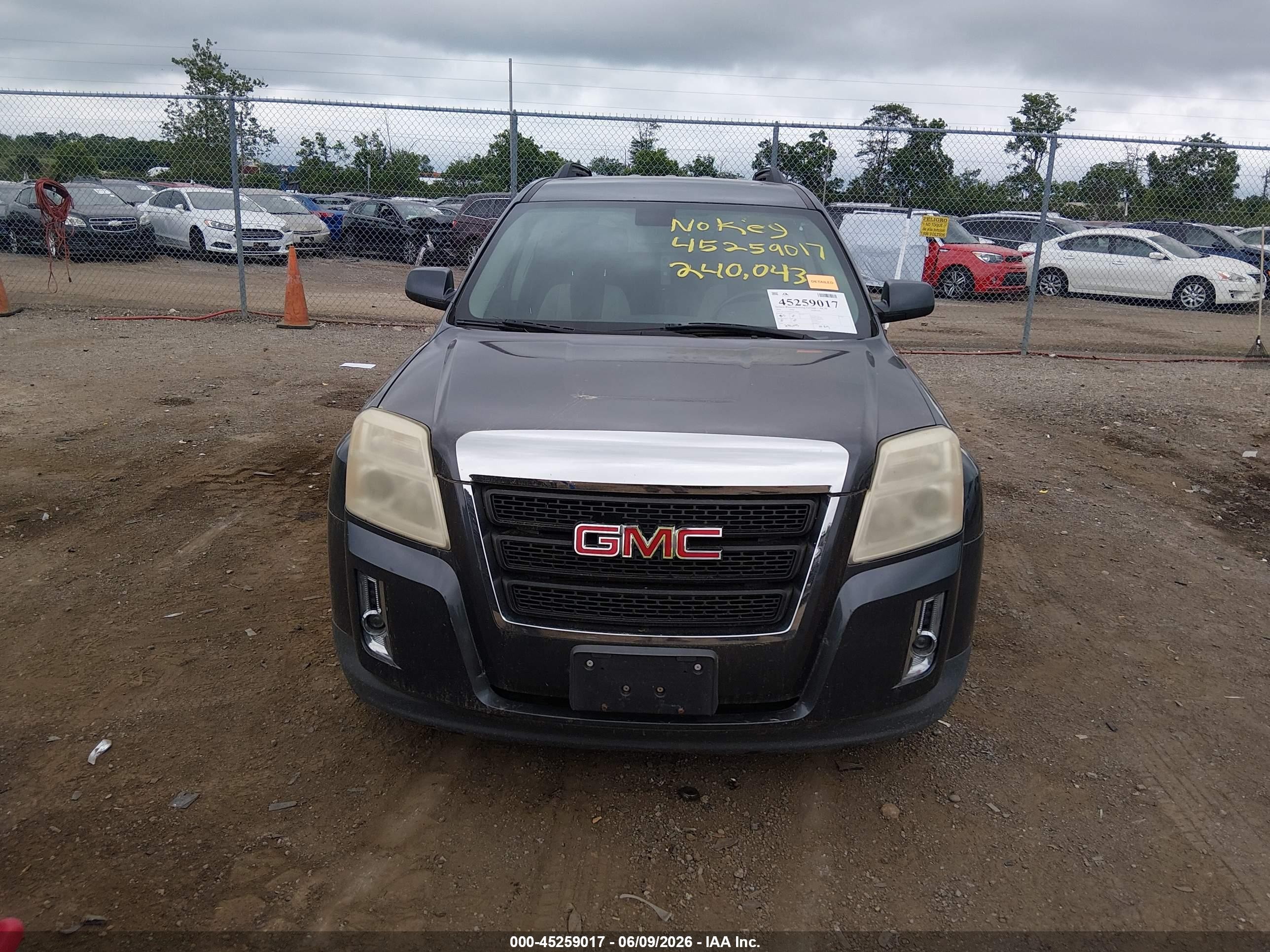 2010 Gmc Terrain Sle-2 Gray vin: 2CTALDEW0A6278698