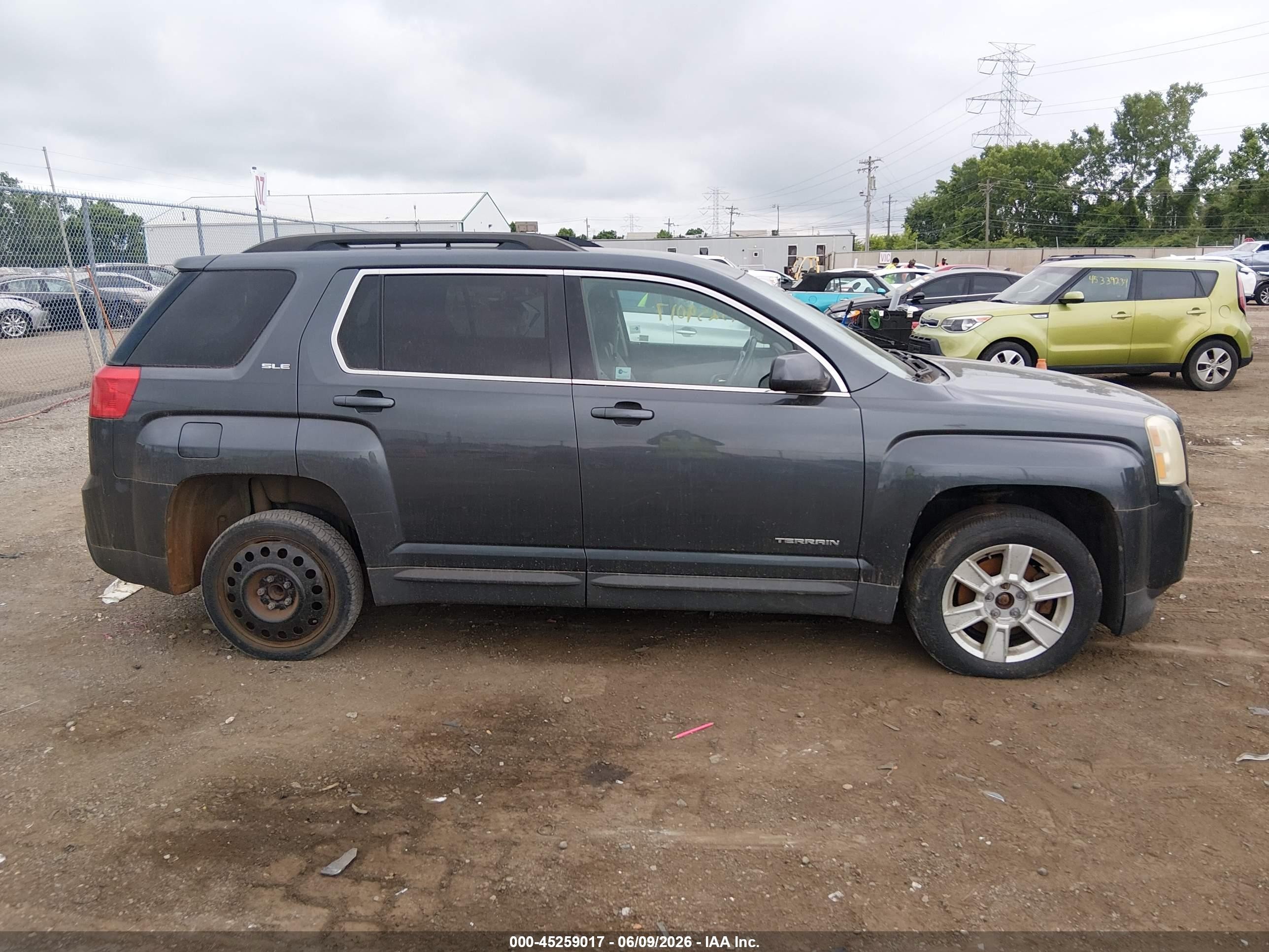 2010 Gmc Terrain Sle-2 Gray vin: 2CTALDEW0A6278698