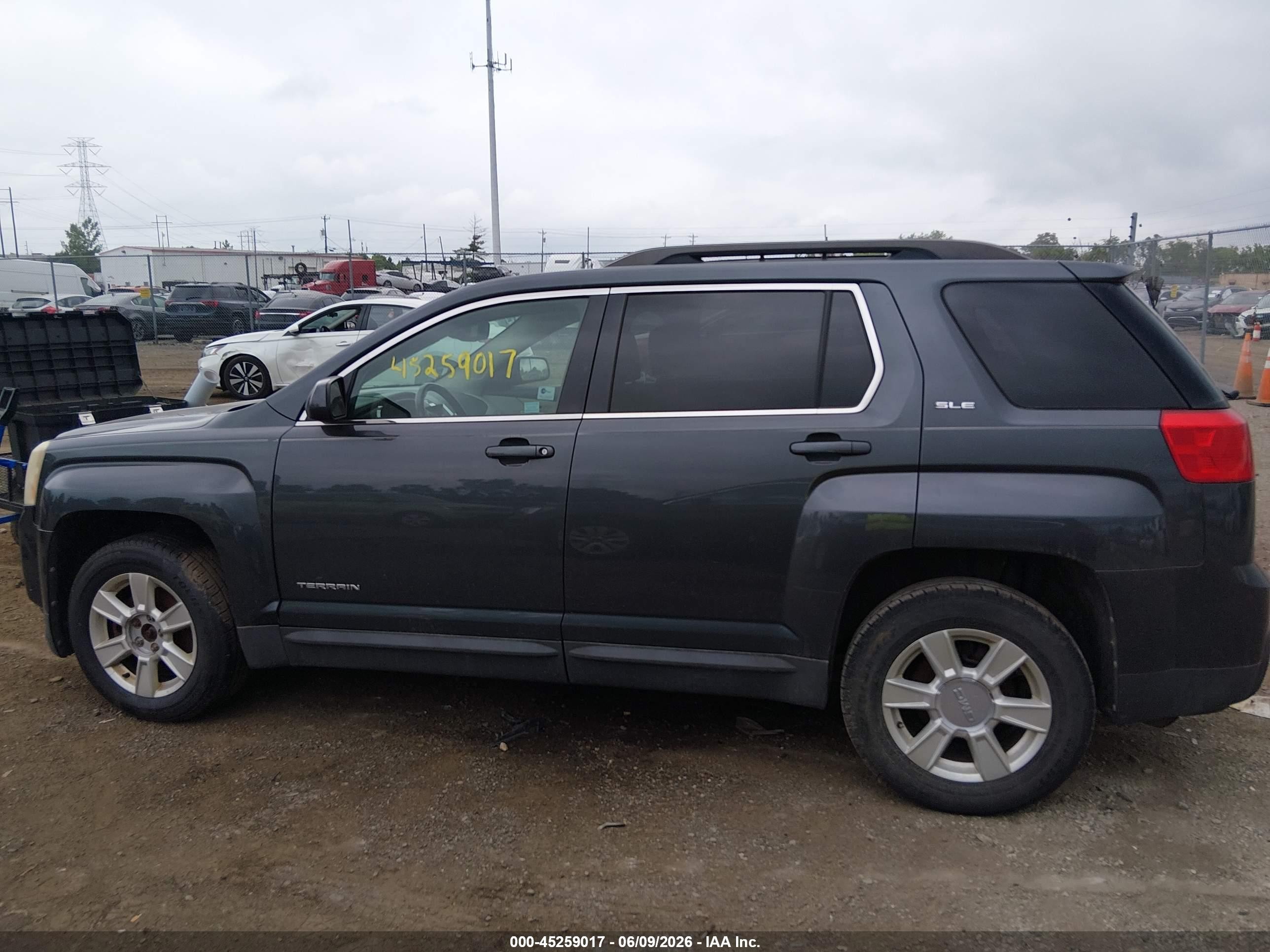 2010 Gmc Terrain Sle-2 Gray vin: 2CTALDEW0A6278698