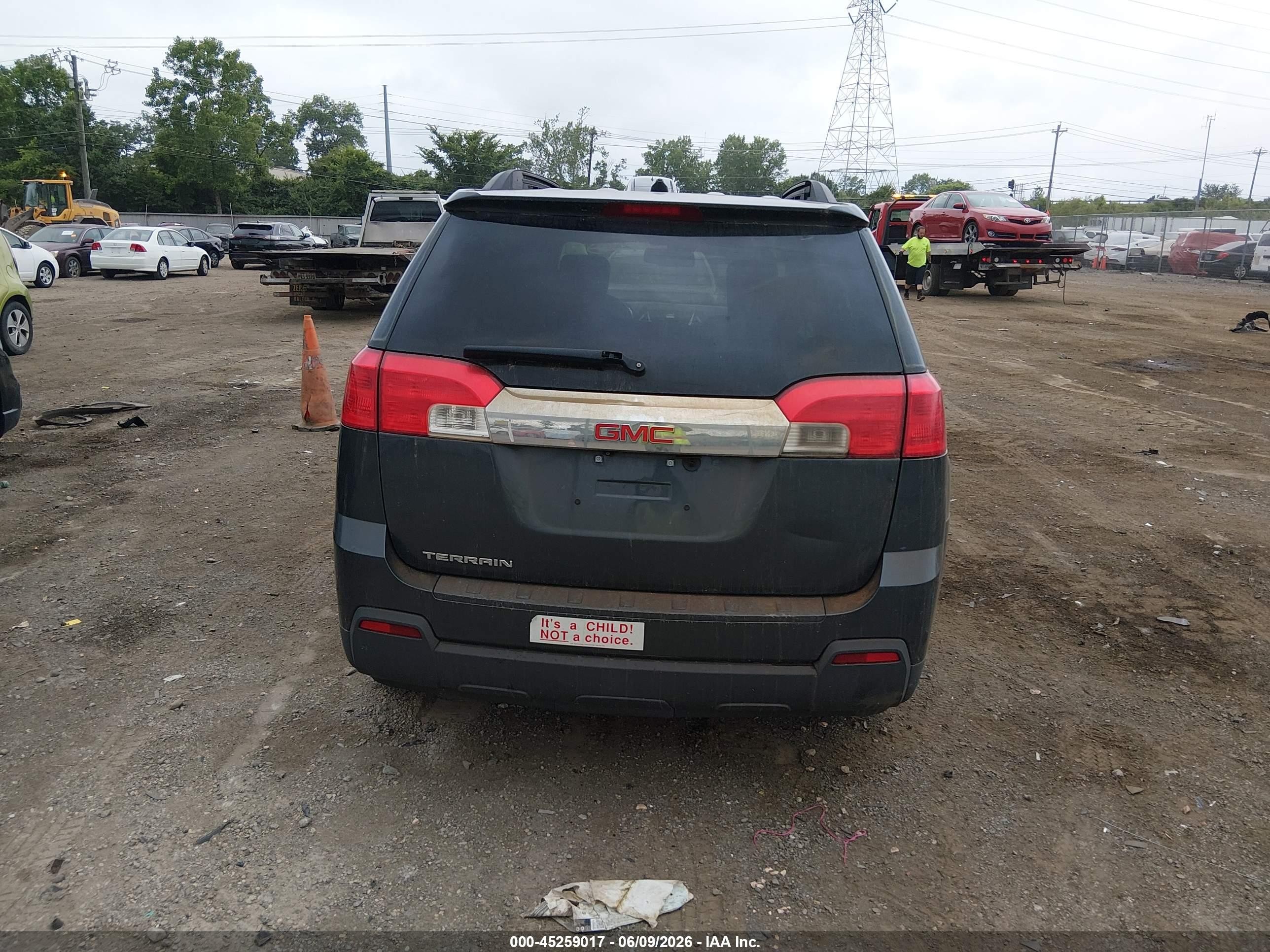 2010 Gmc Terrain Sle-2 Gray vin: 2CTALDEW0A6278698