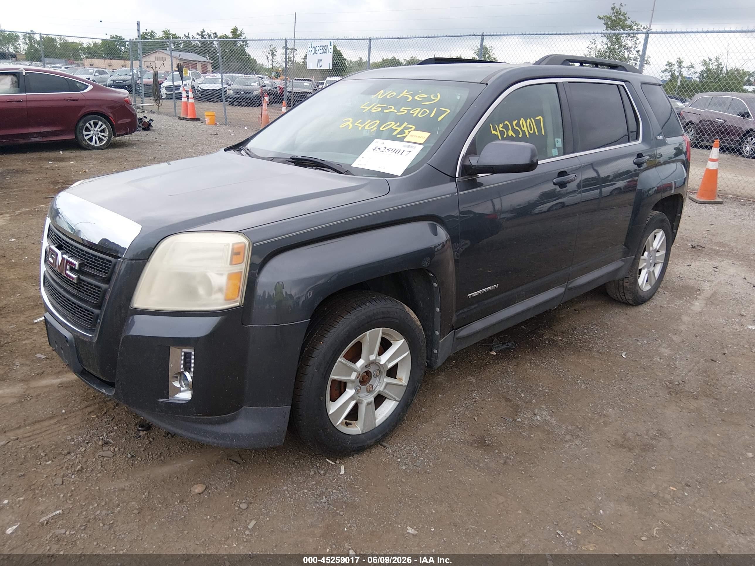 2010 Gmc Terrain Sle-2 Gray vin: 2CTALDEW0A6278698