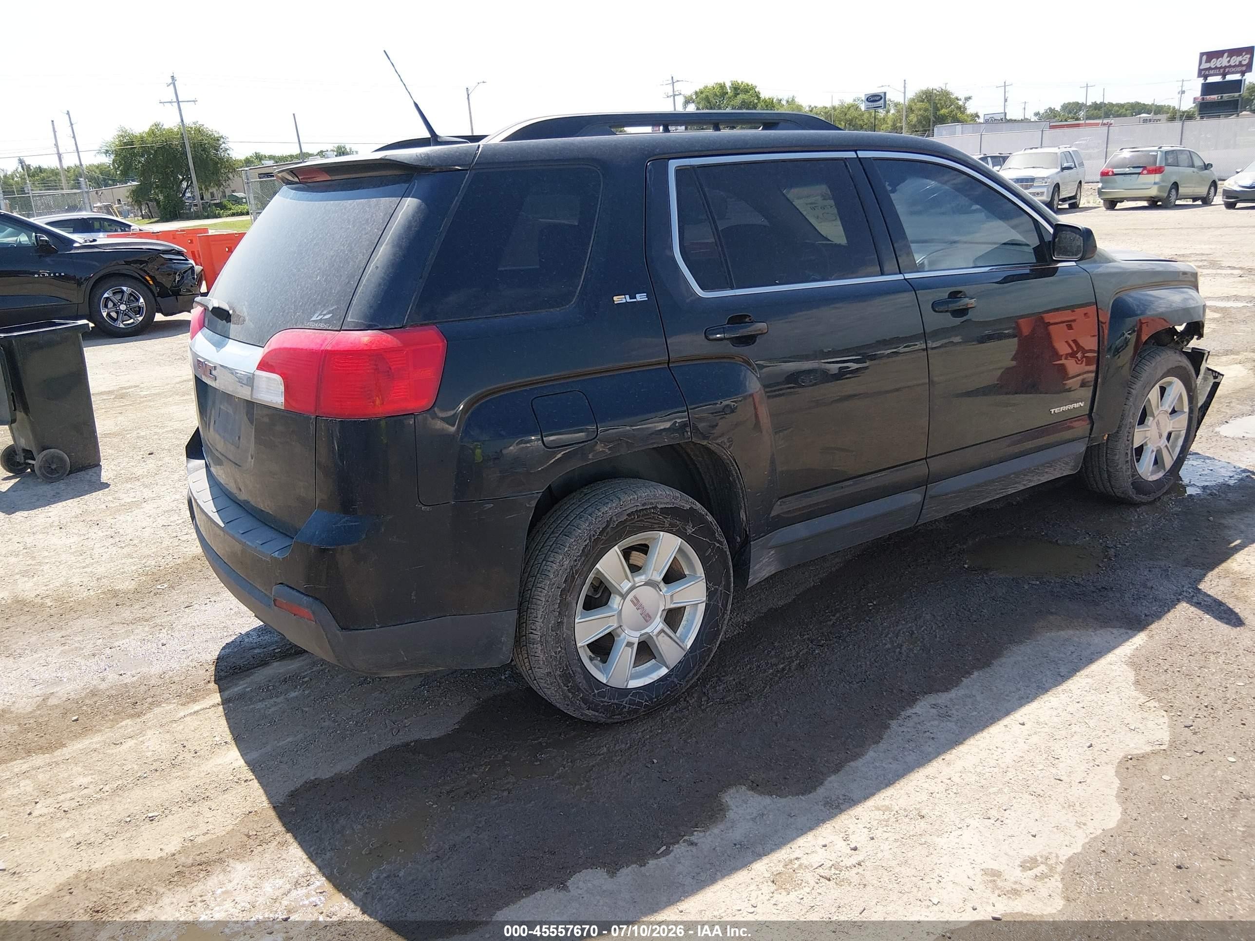 2010 Gmc Terrain Sle-2 Black vin: 2CTALDEW3A6244111
