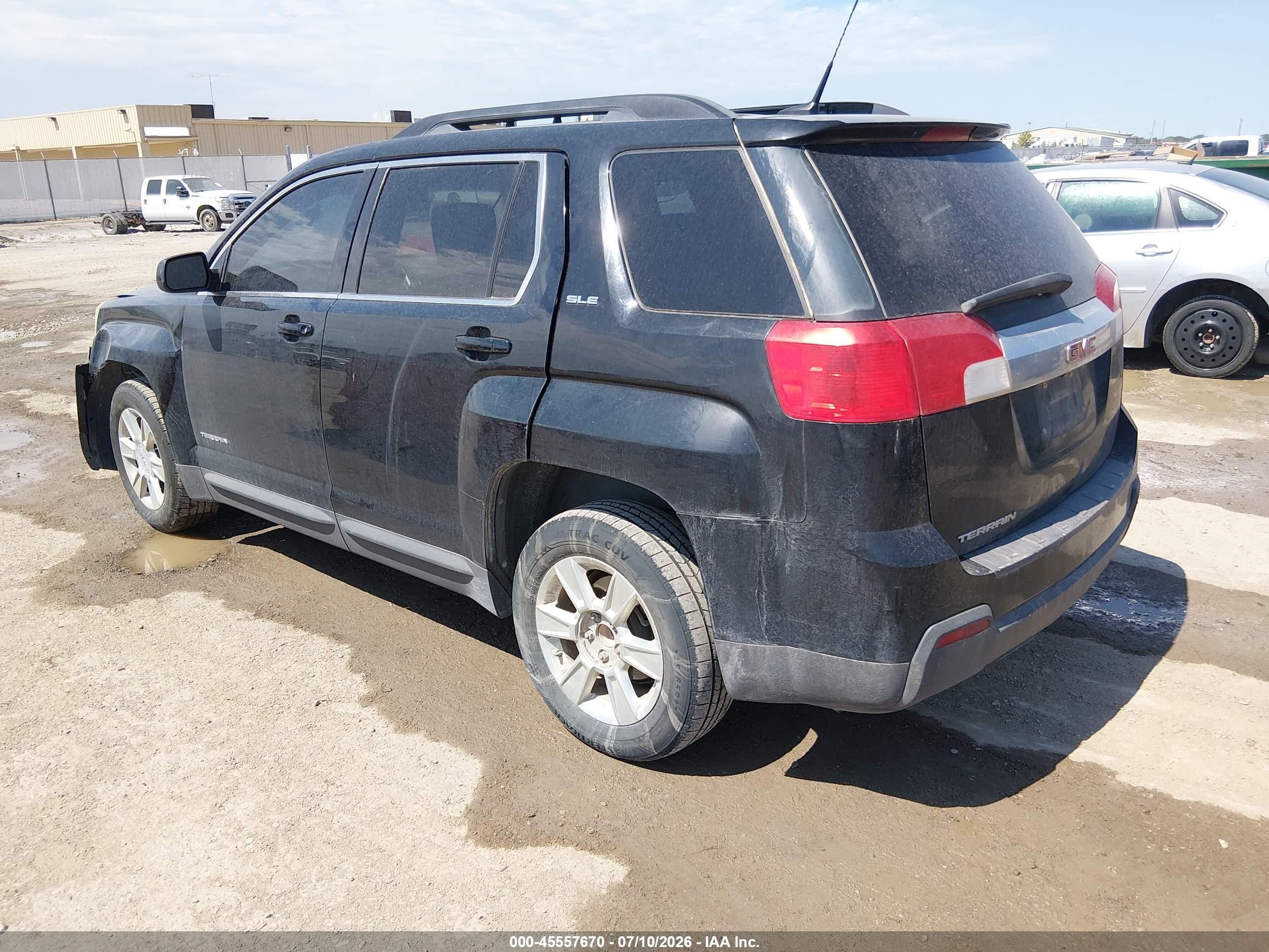 2010 Gmc Terrain Sle-2 Black vin: 2CTALDEW3A6244111