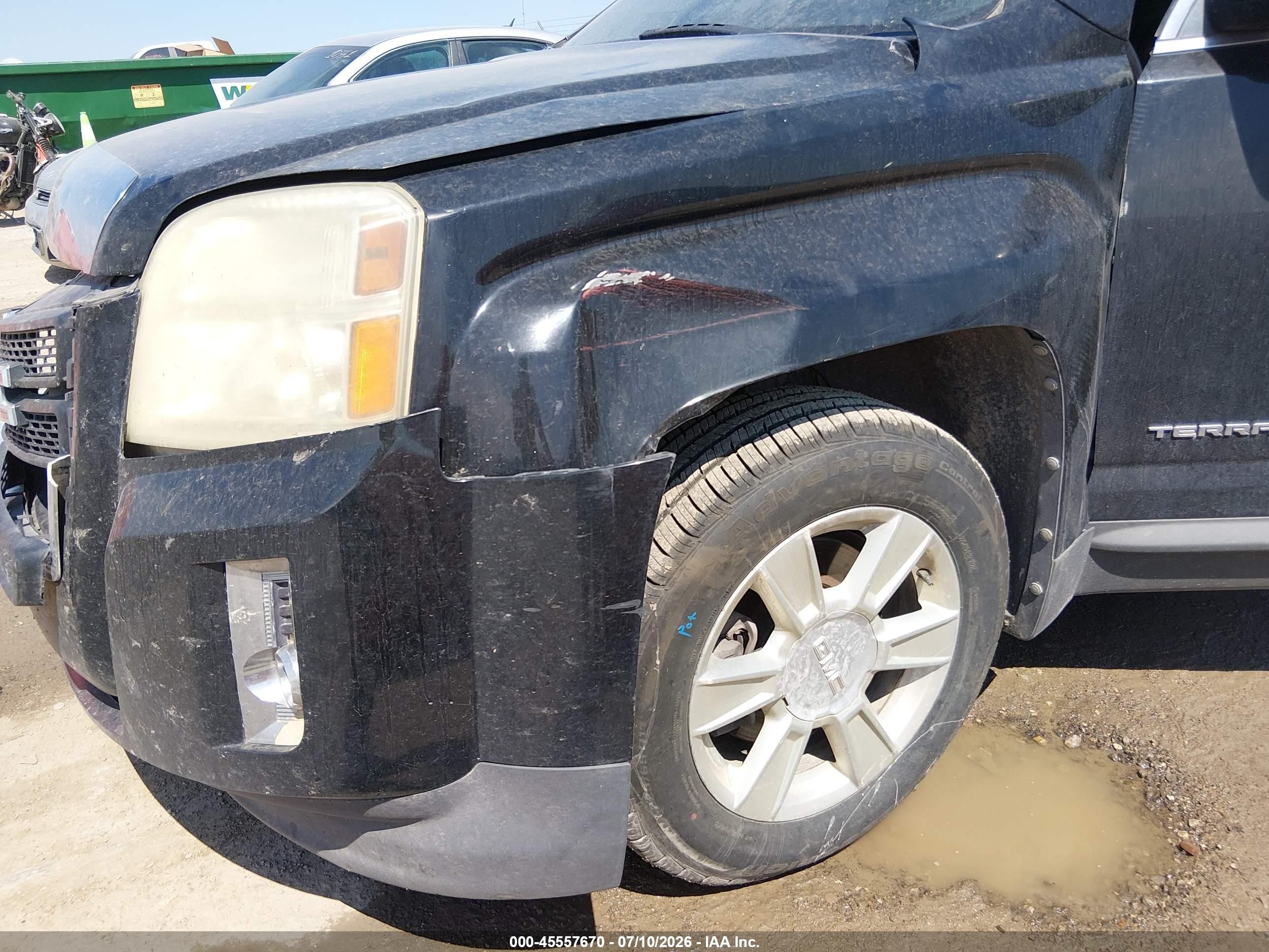 2010 Gmc Terrain Sle-2 Black vin: 2CTALDEW3A6244111