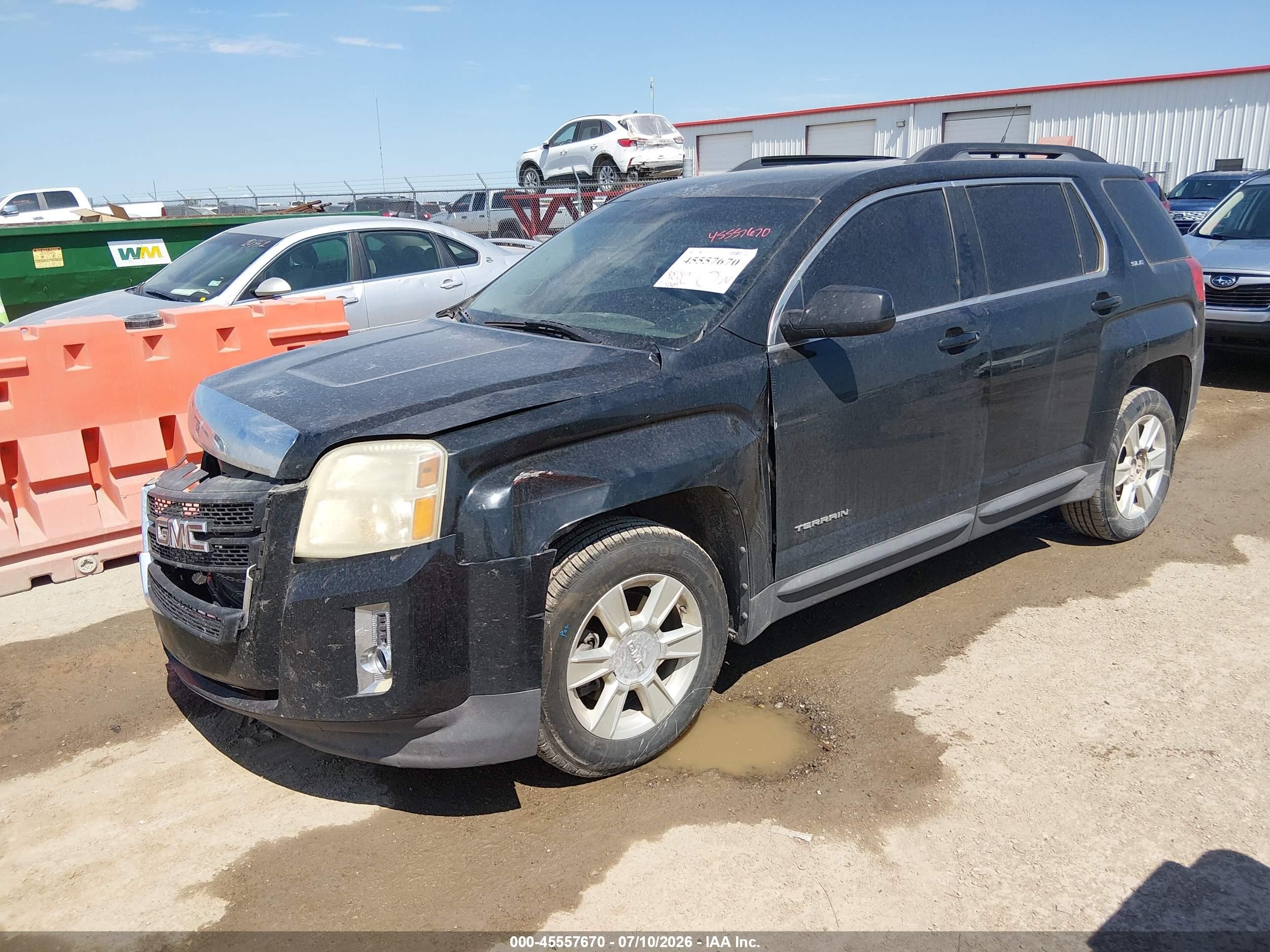 2010 Gmc Terrain Sle-2 Black vin: 2CTALDEW3A6244111