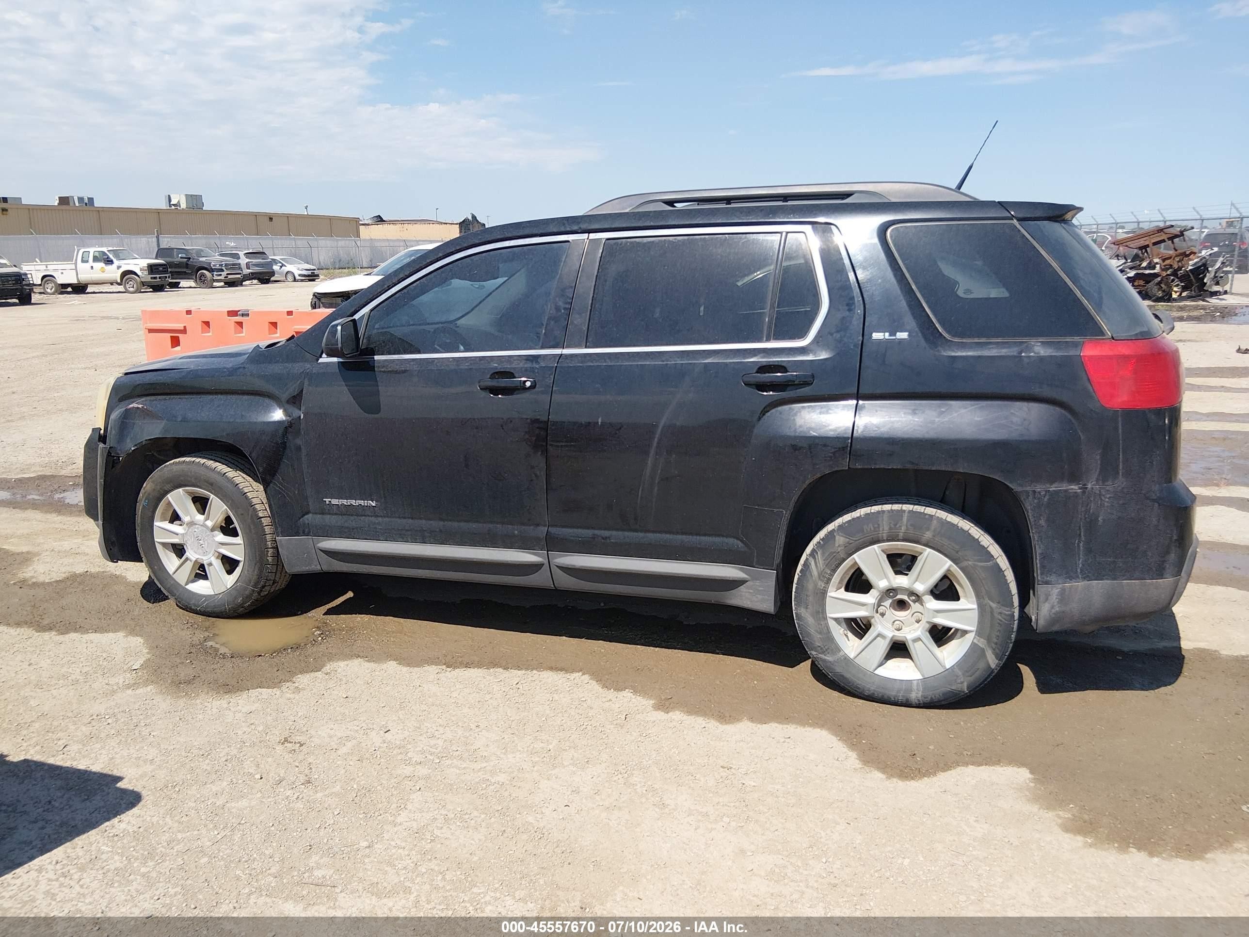 2010 Gmc Terrain Sle-2 Black vin: 2CTALDEW3A6244111