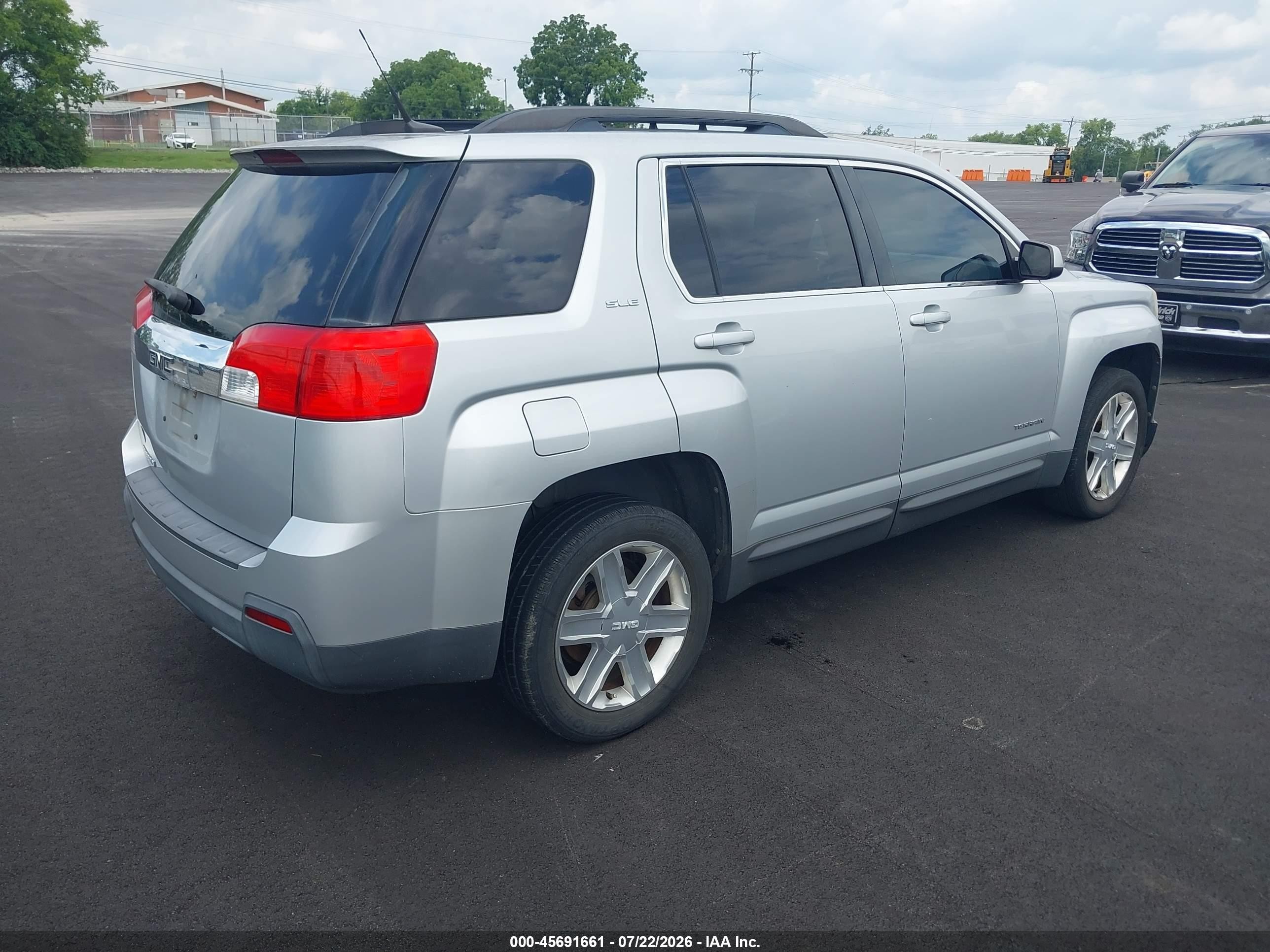 2010 Gmc Terrain Sle-2 Silver vin: 2CTALDEW6A6350598
