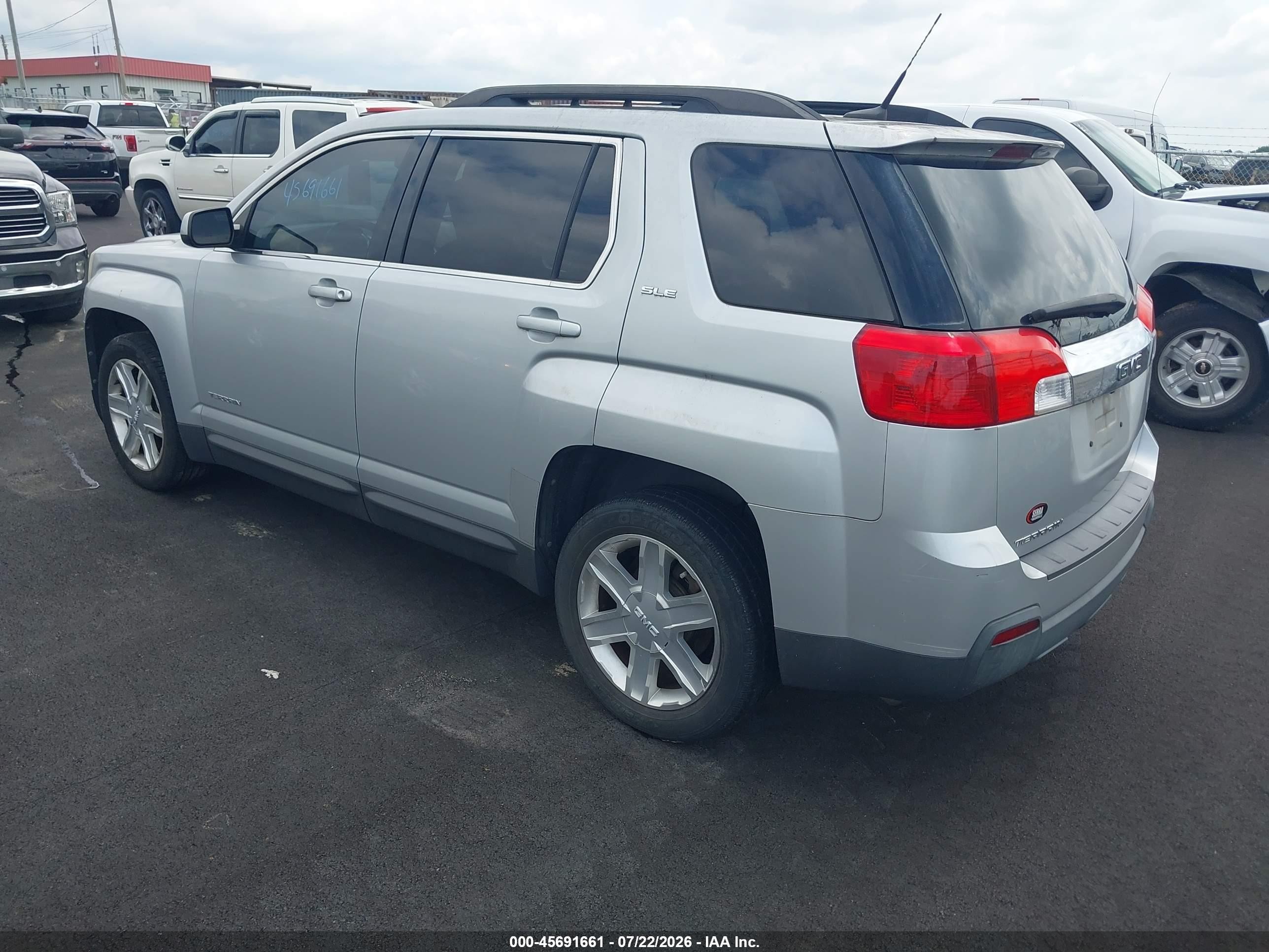 2010 Gmc Terrain Sle-2 Silver vin: 2CTALDEW6A6350598