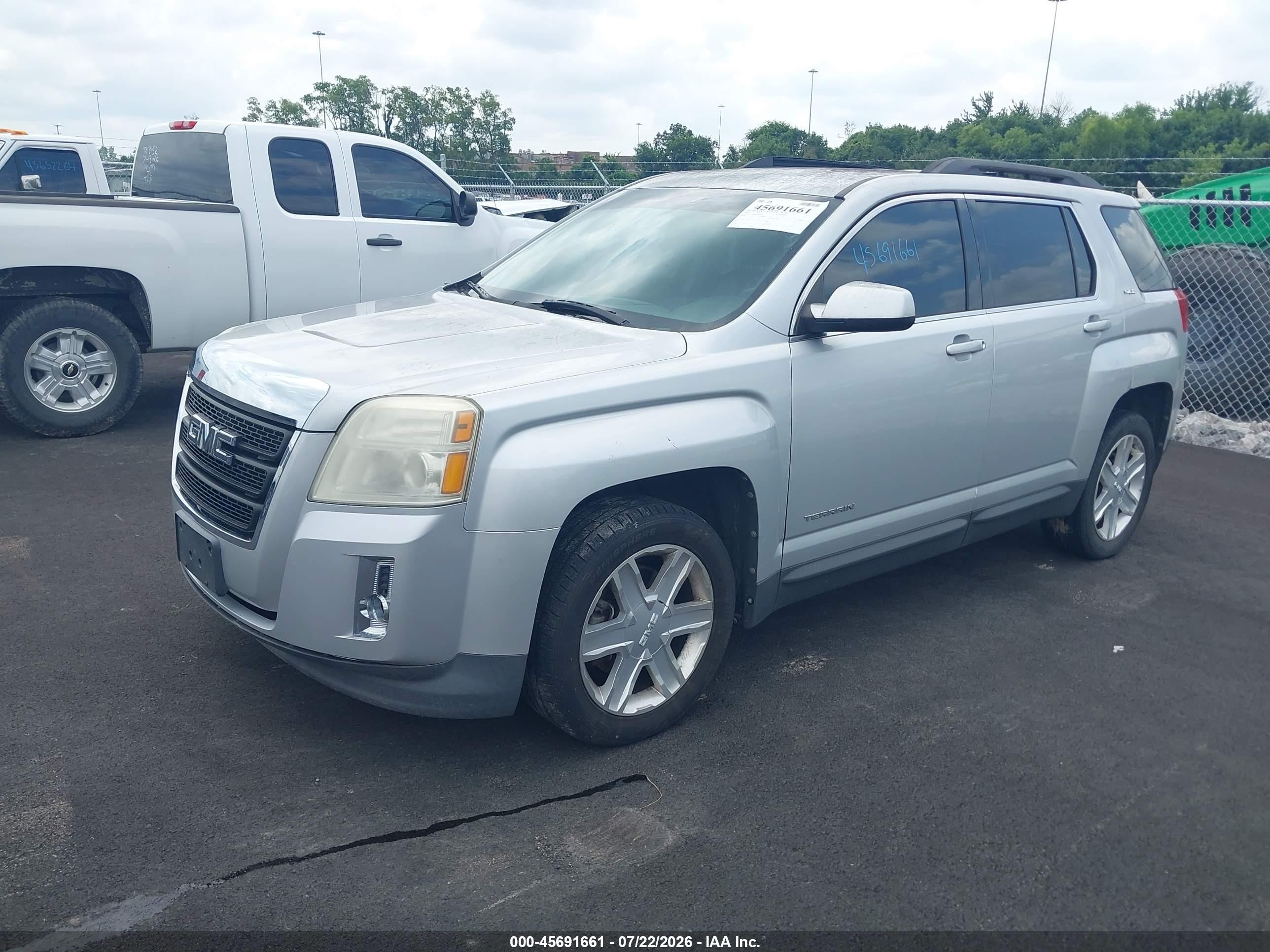 2010 Gmc Terrain Sle-2 Silver vin: 2CTALDEW6A6350598