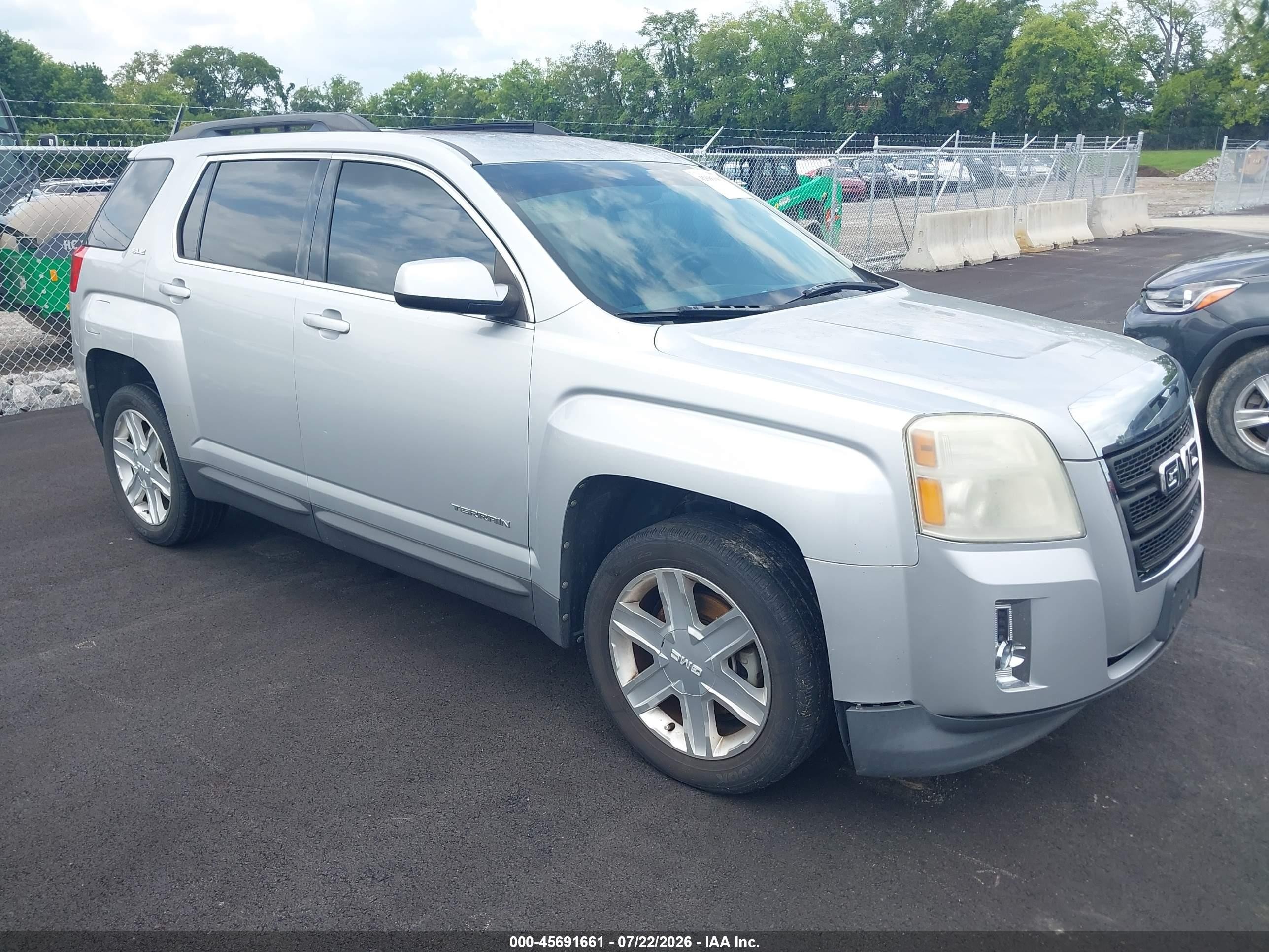 2010 Gmc Terrain Sle-2 Серебряный vin: 2CTALDEW6A6350598