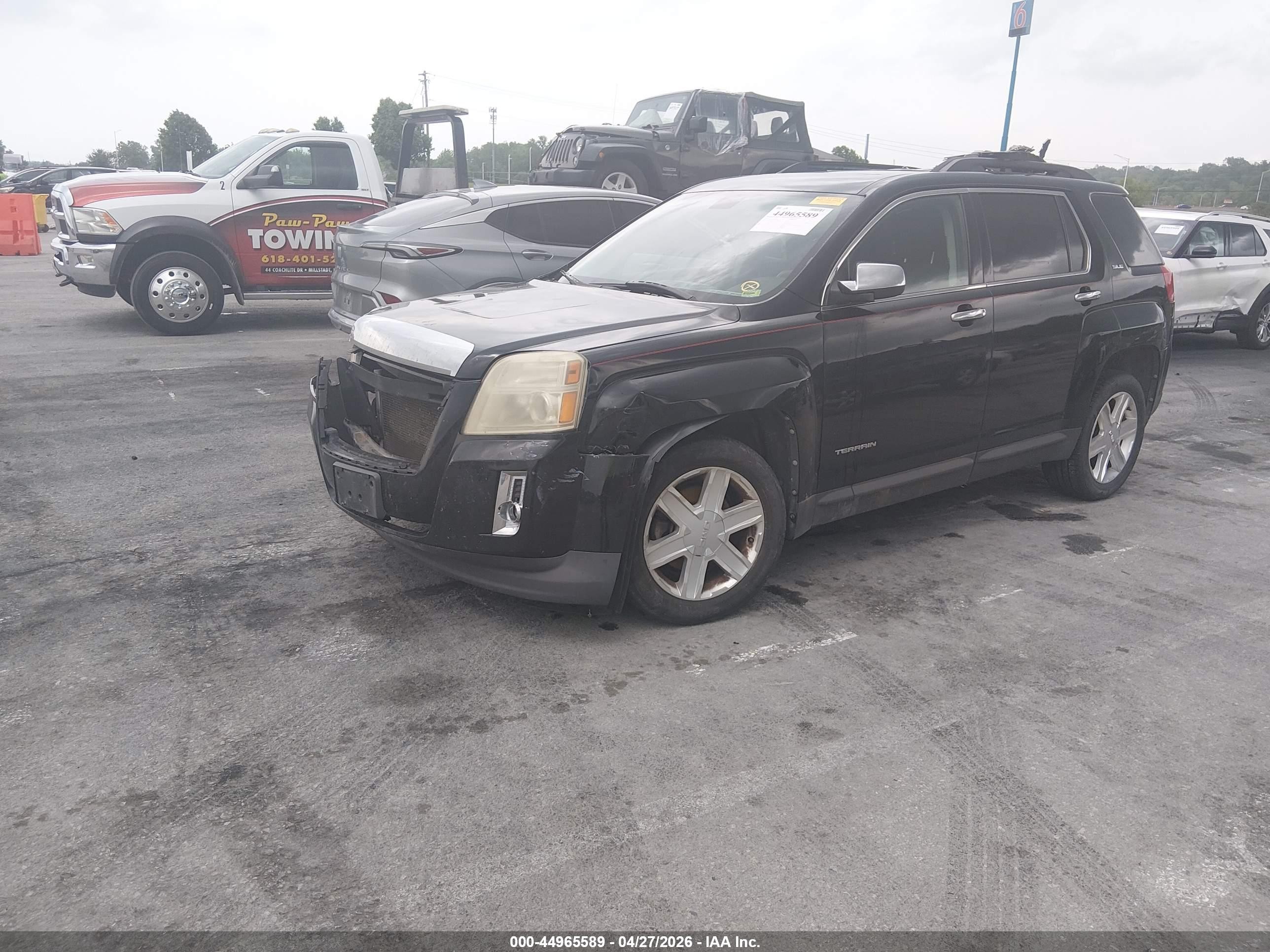 2010 Gmc Terrain Sle-2 Black vin: 2CTALDEW7A6390608