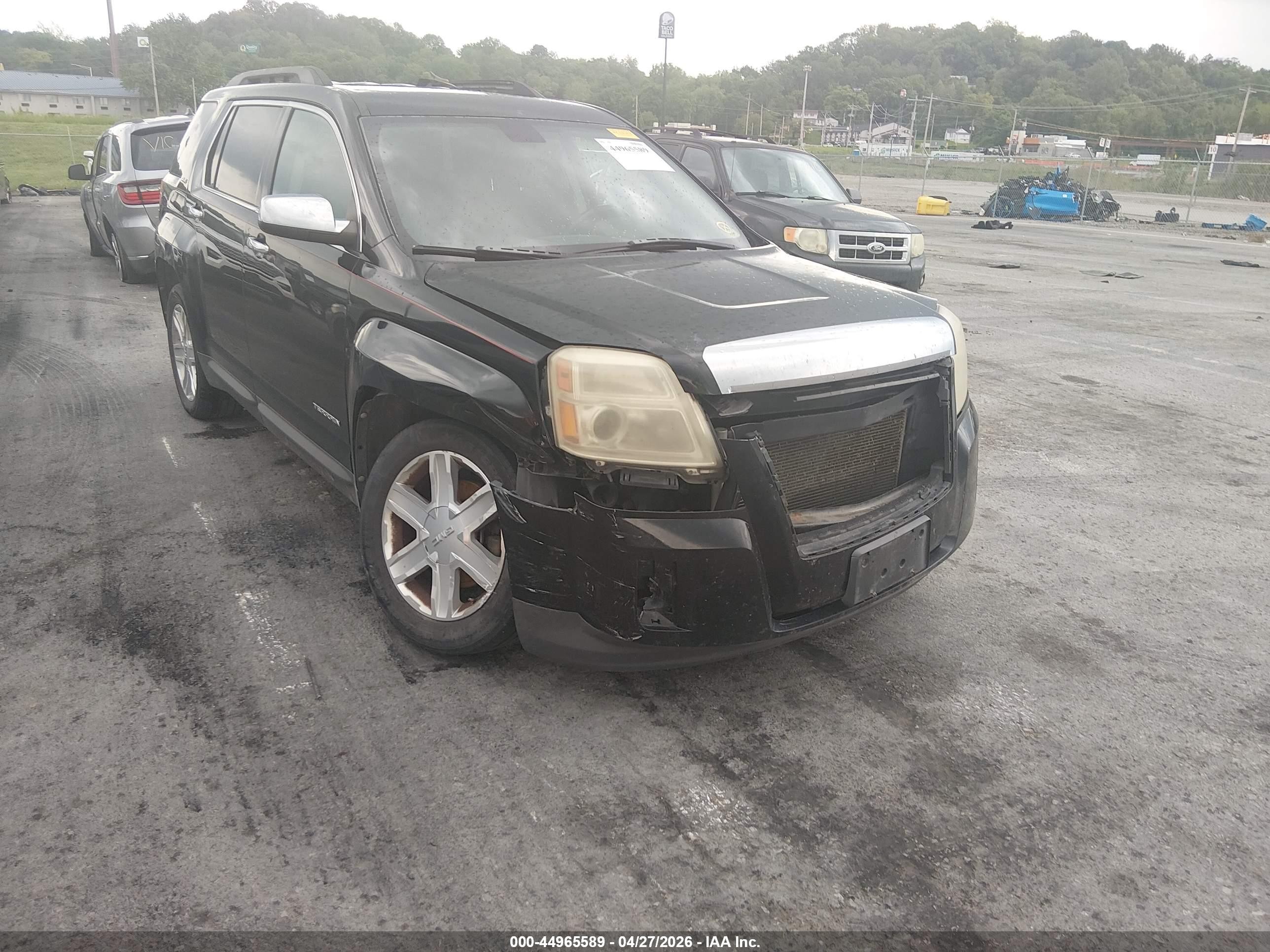 2010 Gmc Terrain Sle-2 Black vin: 2CTALDEW7A6390608