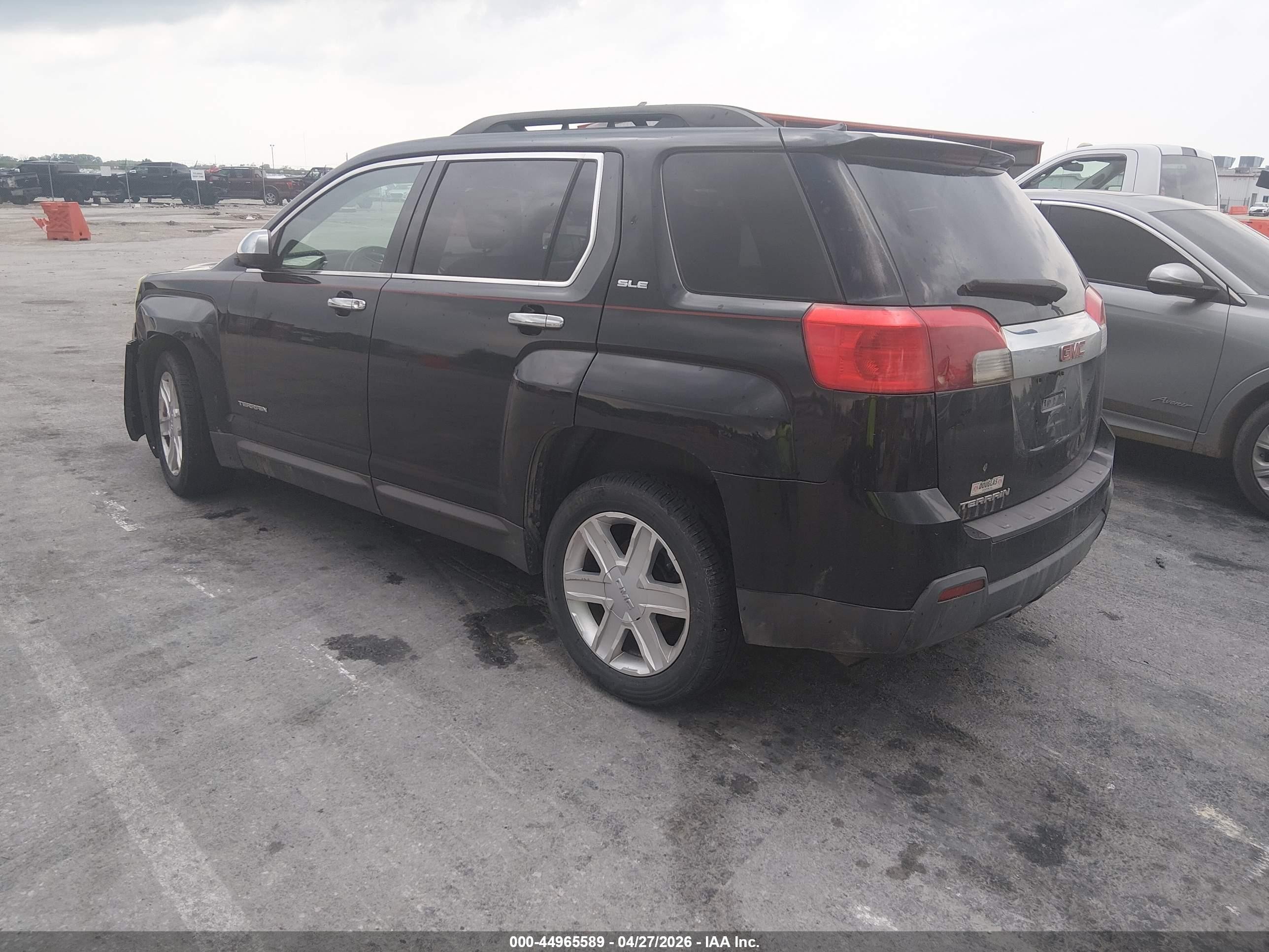 2010 Gmc Terrain Sle-2 Black vin: 2CTALDEW7A6390608
