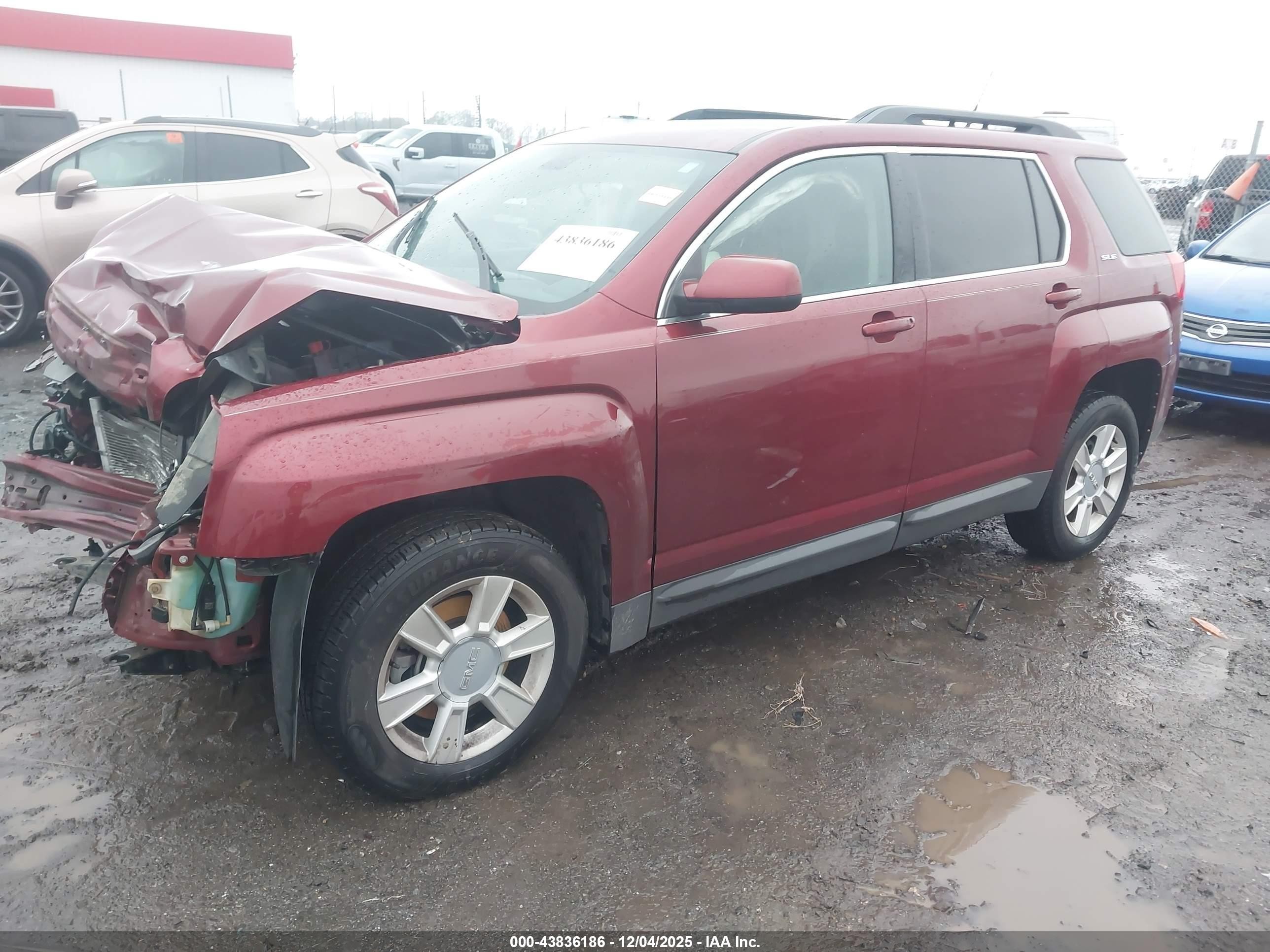 2010 Gmc Terrain Sle-2 Бордовый vin: 2CTALDEW8A6287018