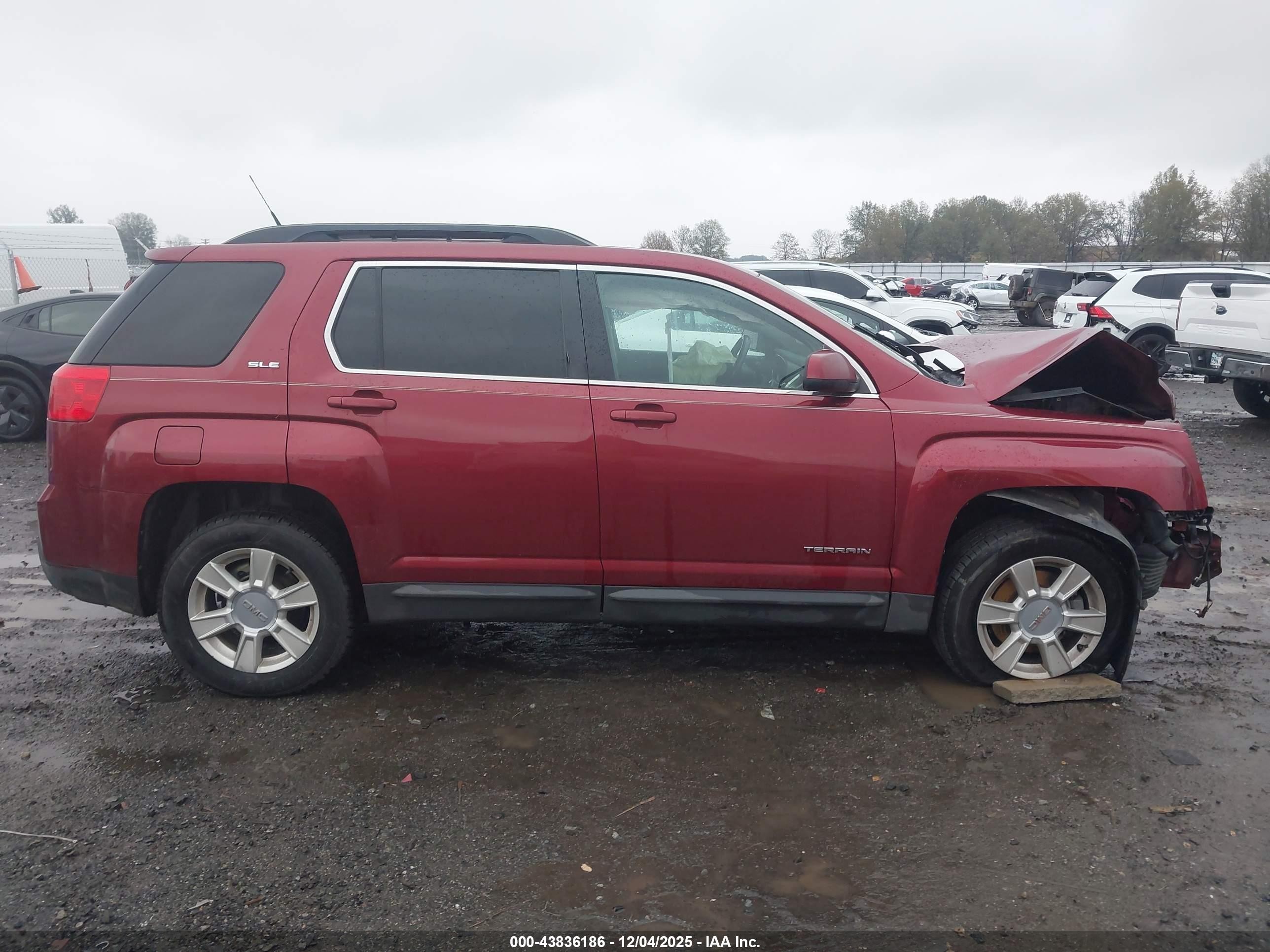 2010 Gmc Terrain Sle-2 Бордовый vin: 2CTALDEW8A6287018