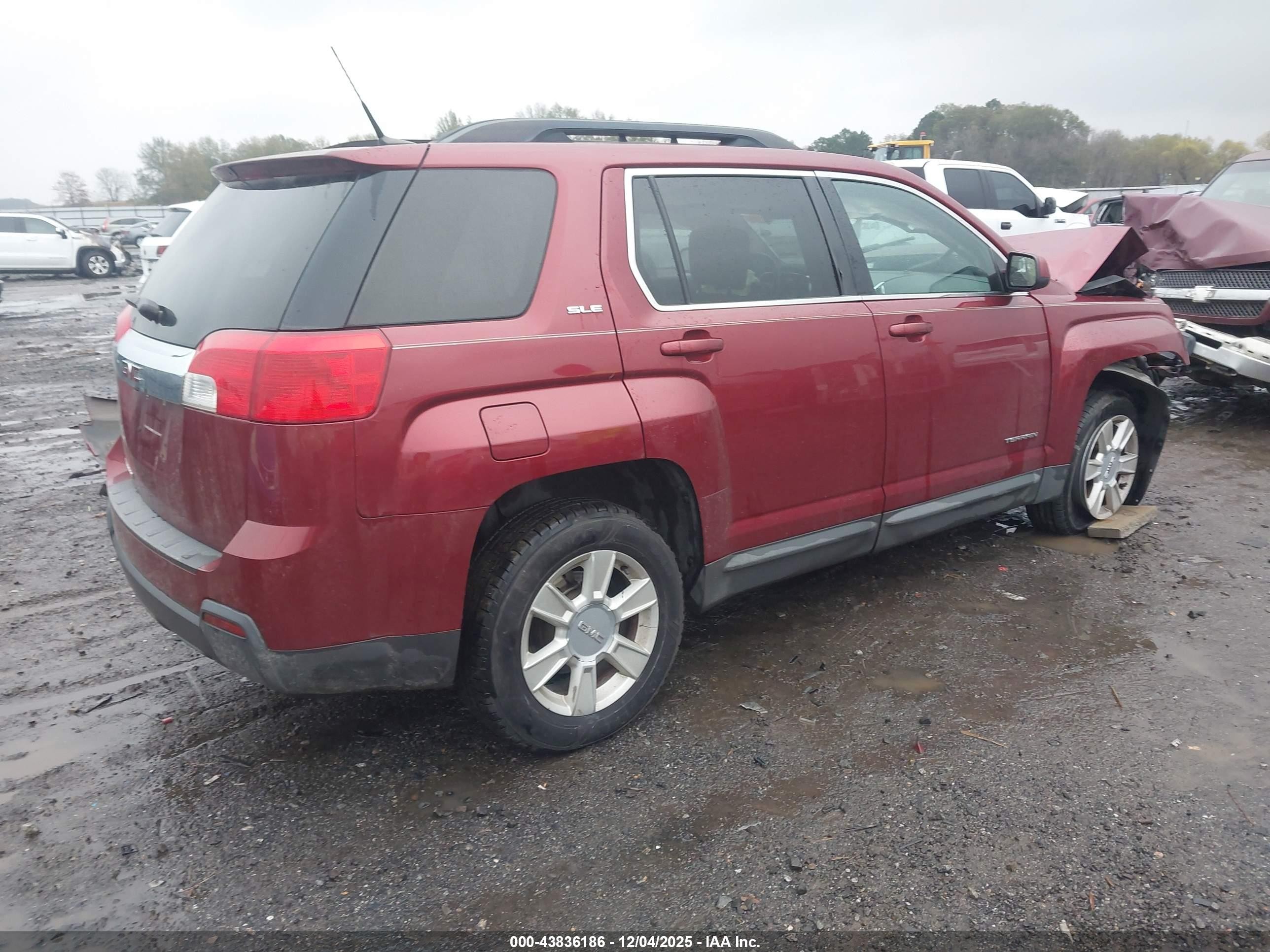 2010 Gmc Terrain Sle-2 Бордовый vin: 2CTALDEW8A6287018