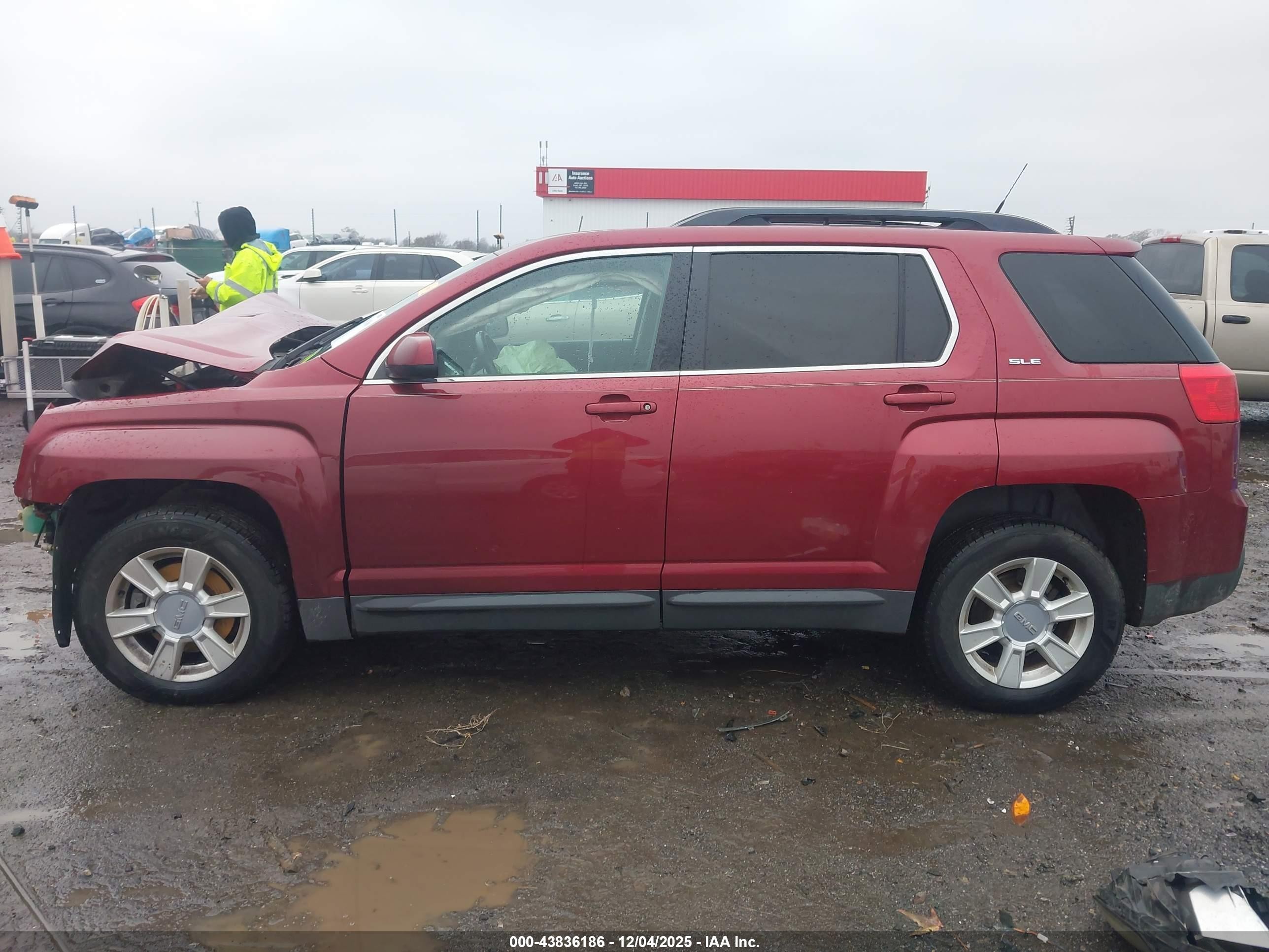 2010 Gmc Terrain Sle-2 Бордовый vin: 2CTALDEW8A6287018