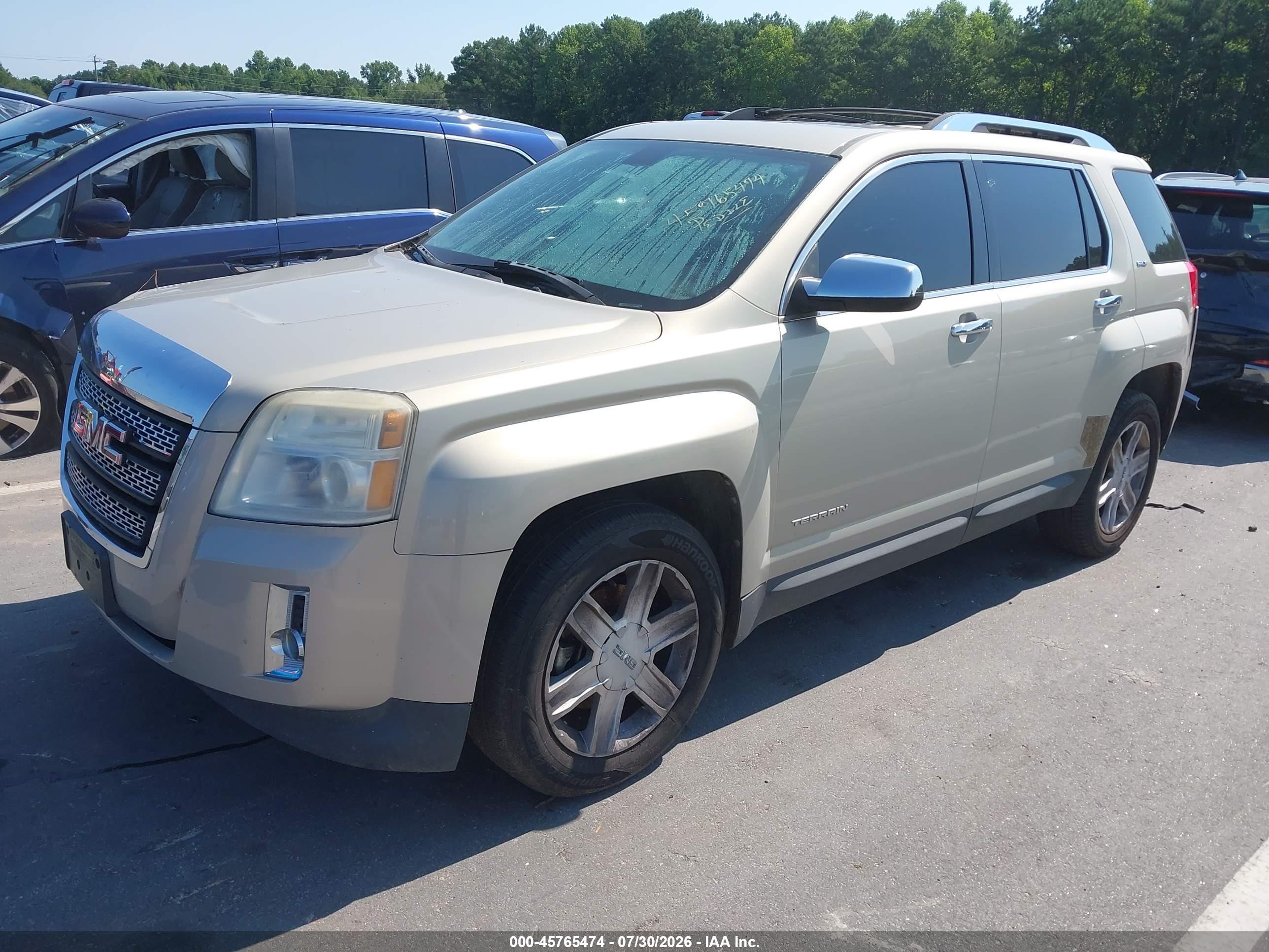 2010 Gmc Terrain Slt-2 Beige vin: 2CTALHEW9A6266976