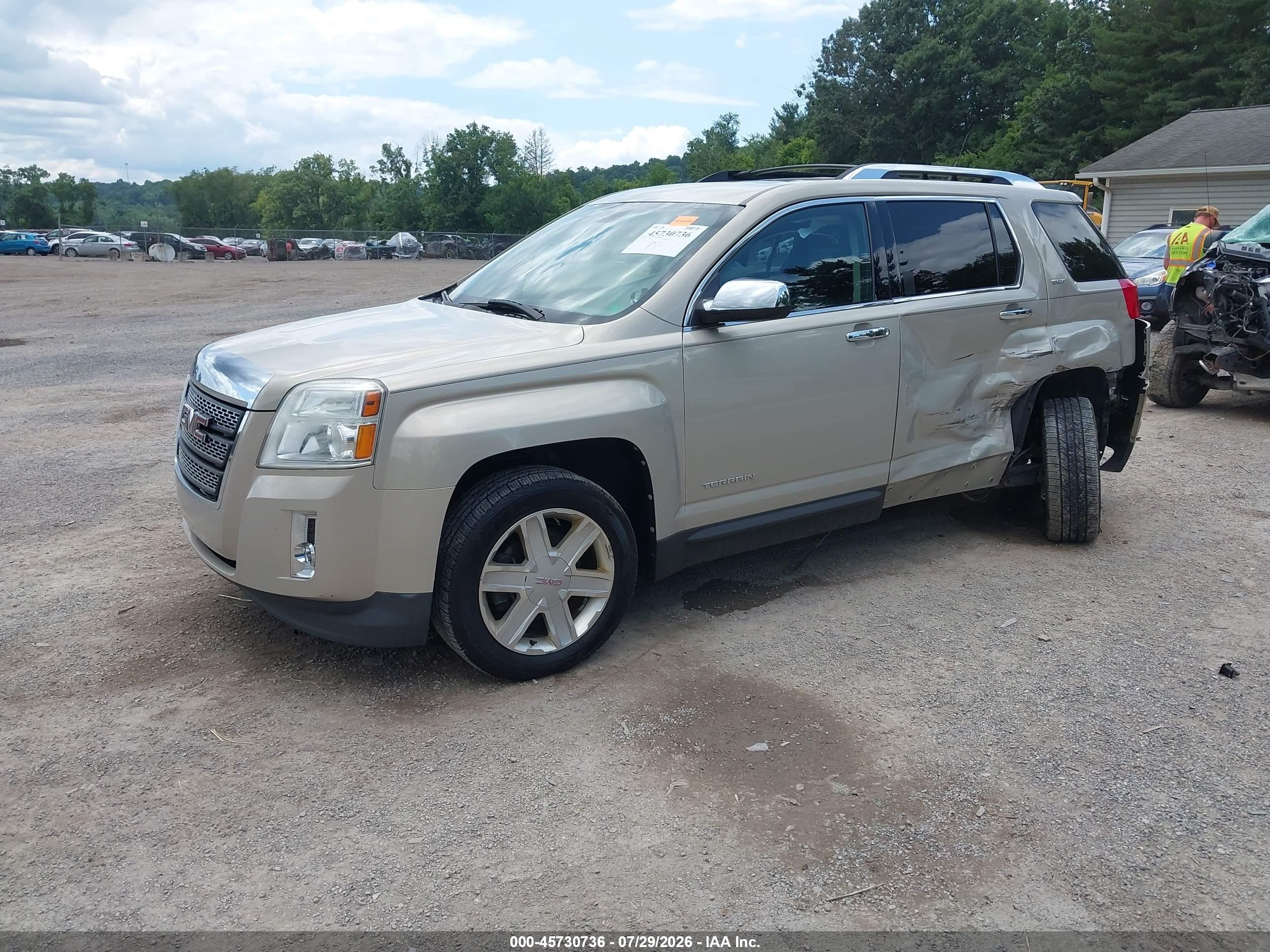 2010 Gmc Terrain Slt-2 Beige vin: 2CTALHEWXA6314355