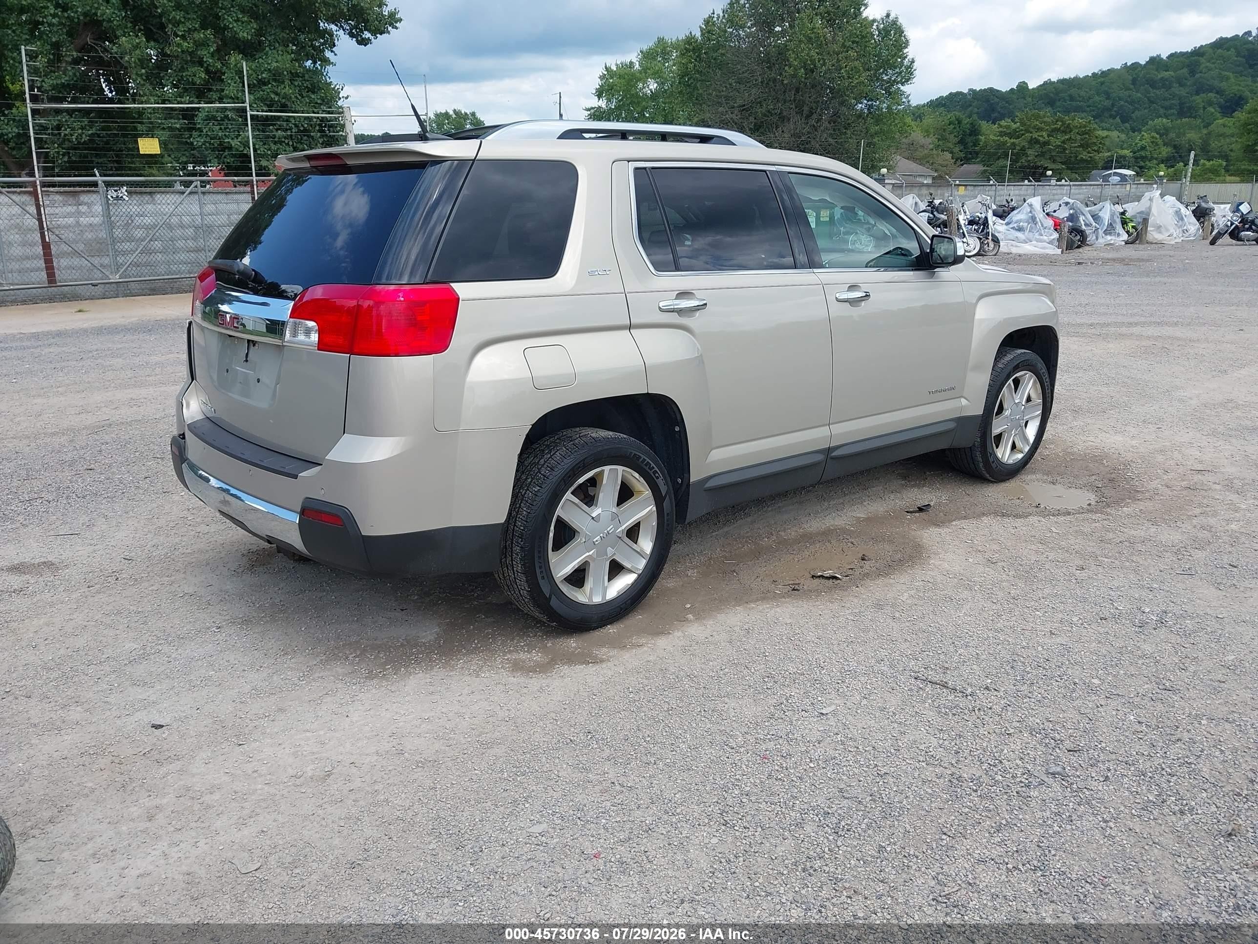 2010 Gmc Terrain Slt-2 Beige vin: 2CTALHEWXA6314355