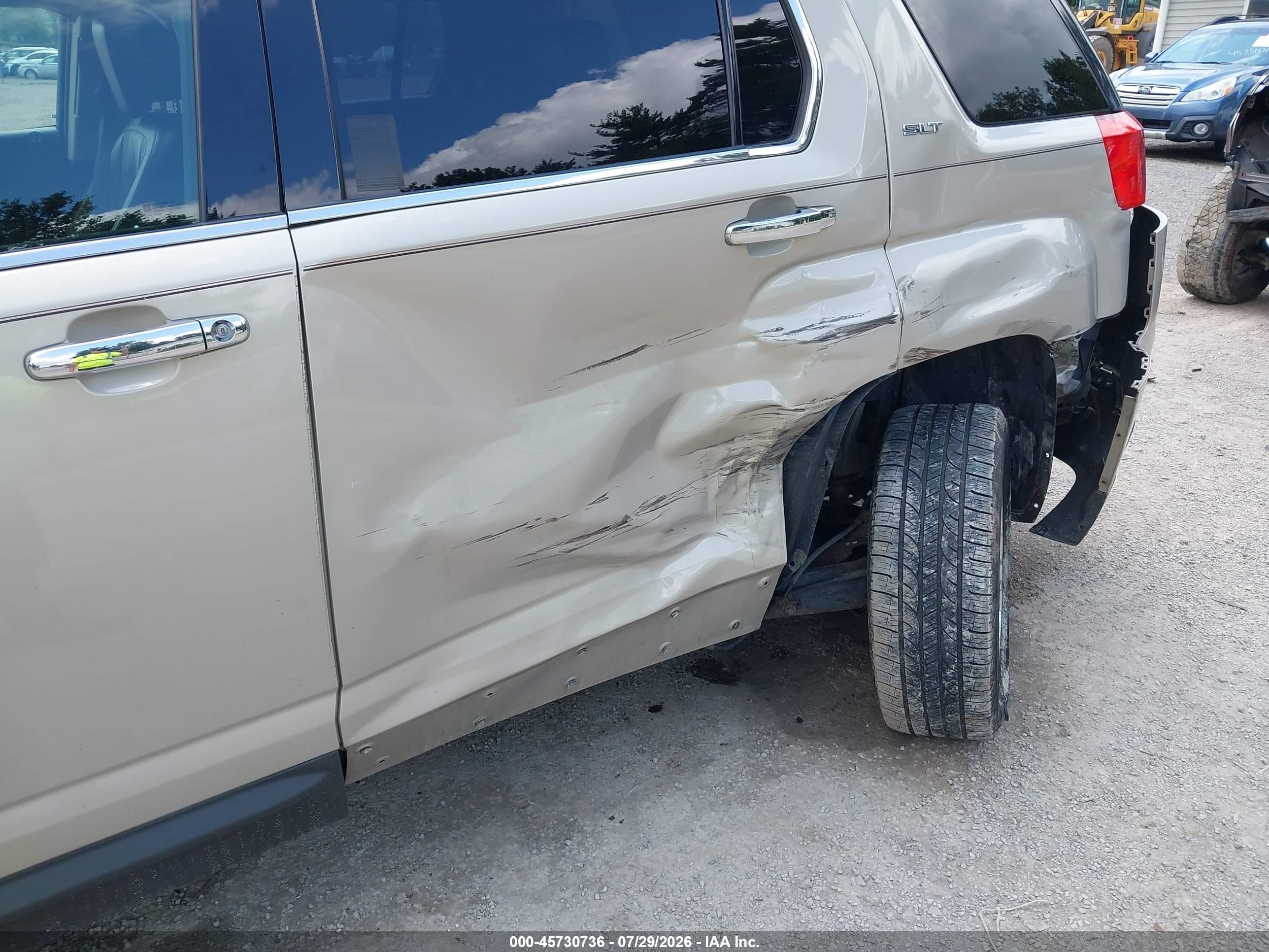 2010 Gmc Terrain Slt-2 Beige vin: 2CTALHEWXA6314355