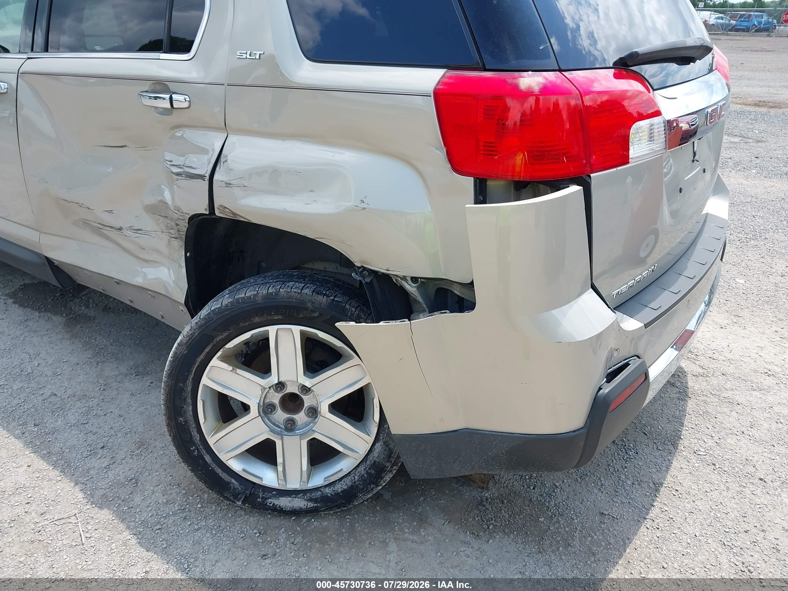 2010 Gmc Terrain Slt-2 Beige vin: 2CTALHEWXA6314355
