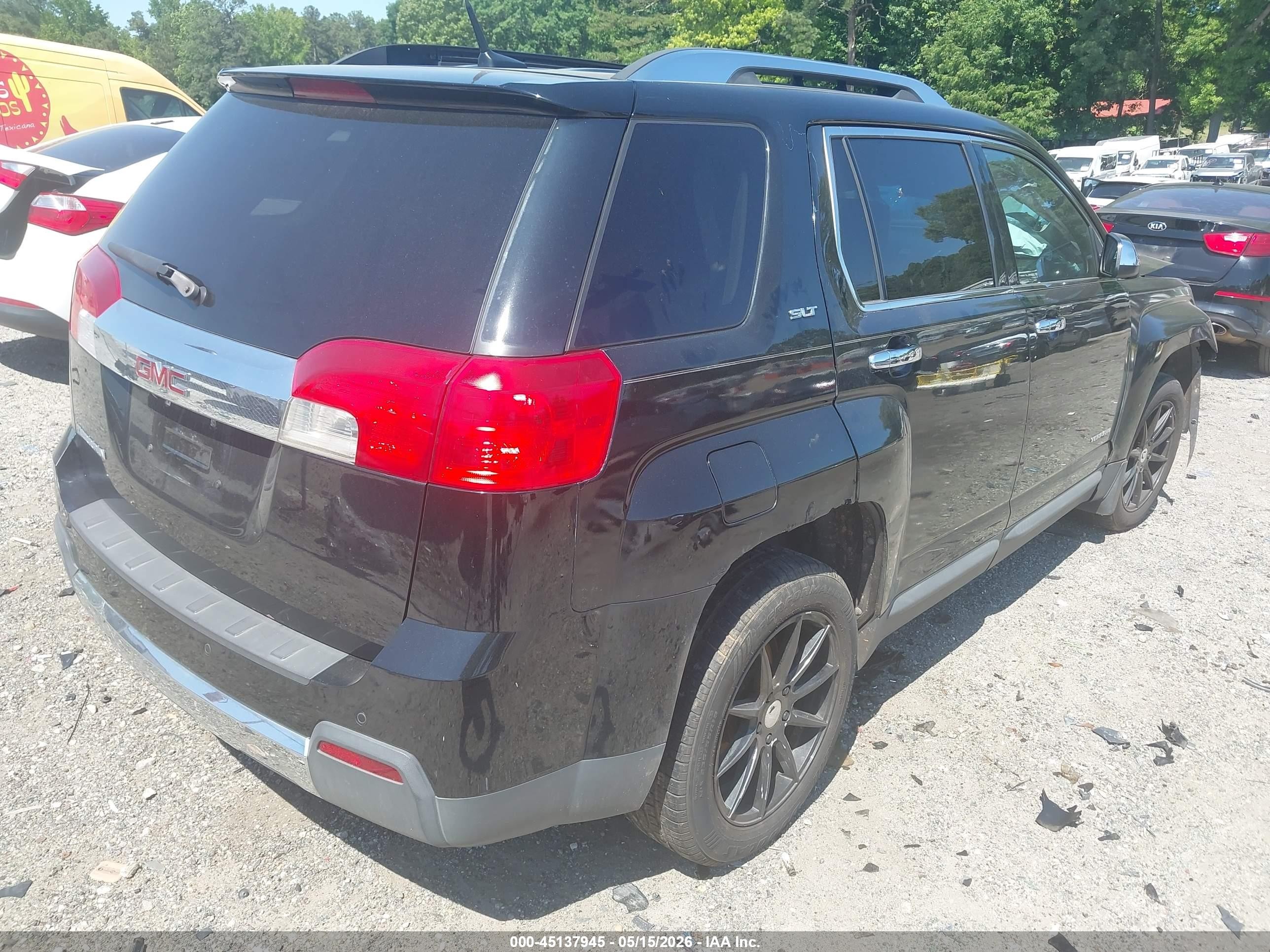 2010 Gmc Terrain Slt Black vin: 2CTALHEWXA6383496