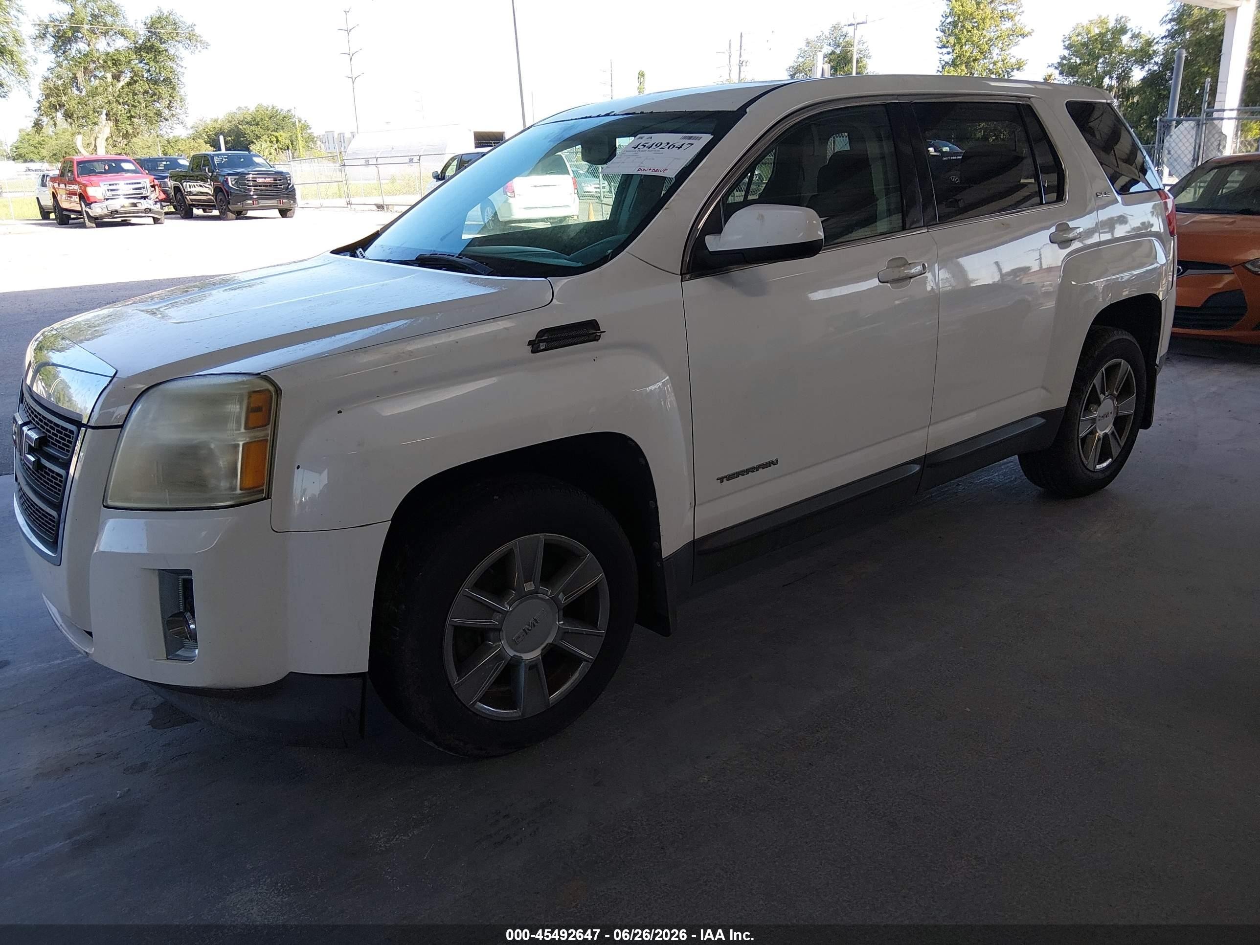 2011 Gmc Terrain Sle-1 White vin: 2CTALMEC0B6288347