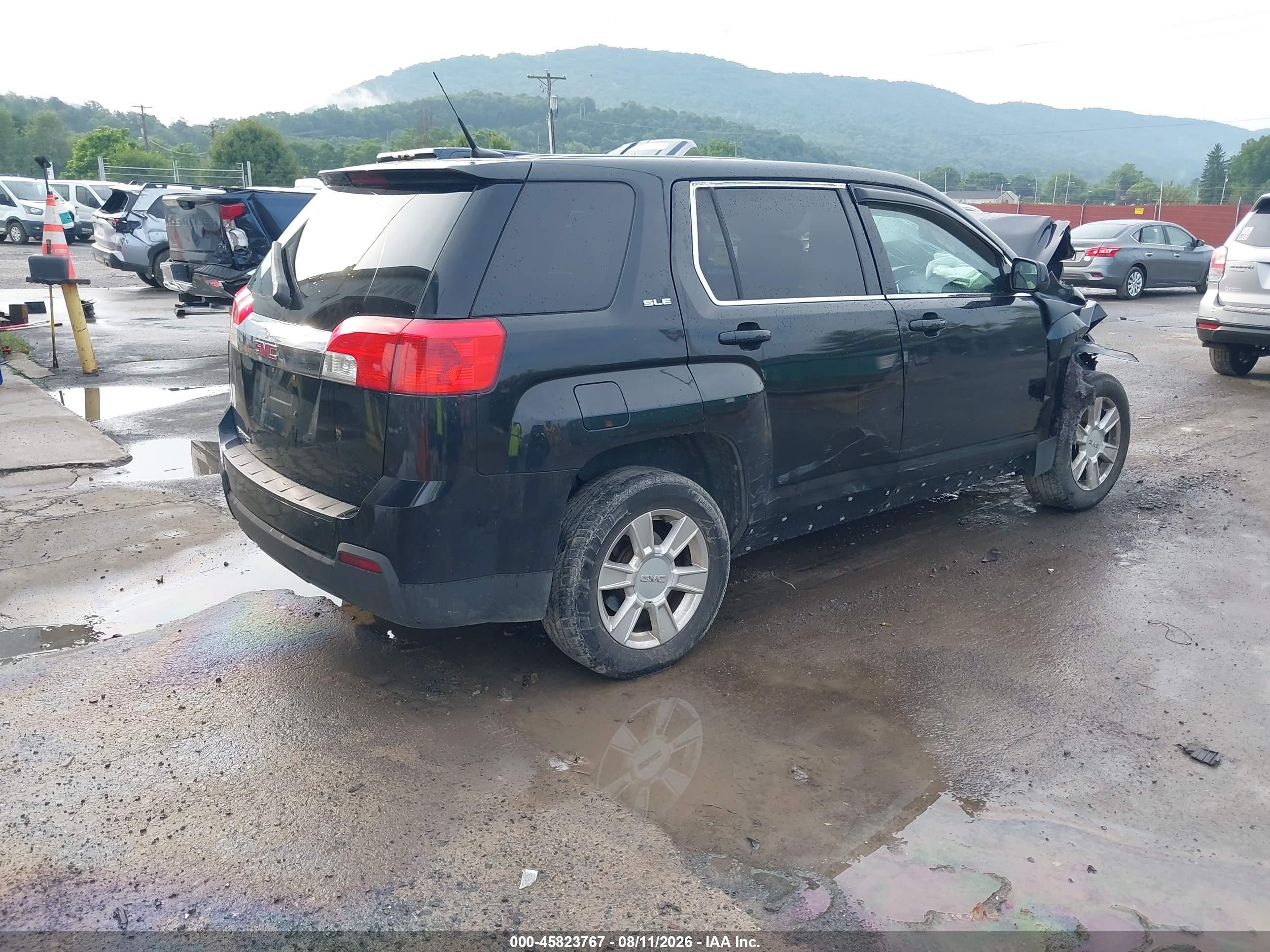 2011 Gmc Terrain Sle-1 Black vin: 2CTALMEC0B6403139