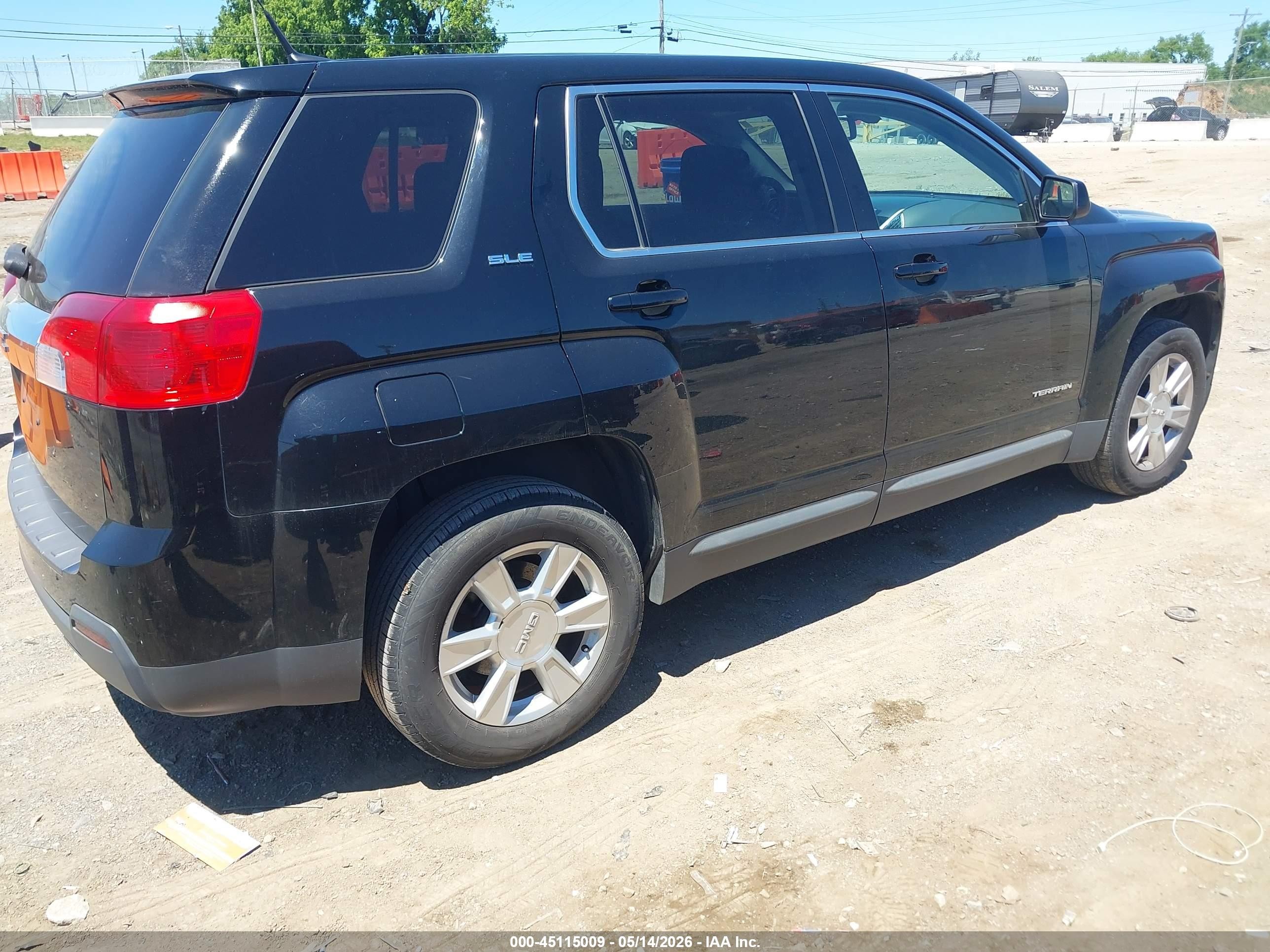 2011 Gmc Terrain Sle-1 Black vin: 2CTALMEC1B6212264