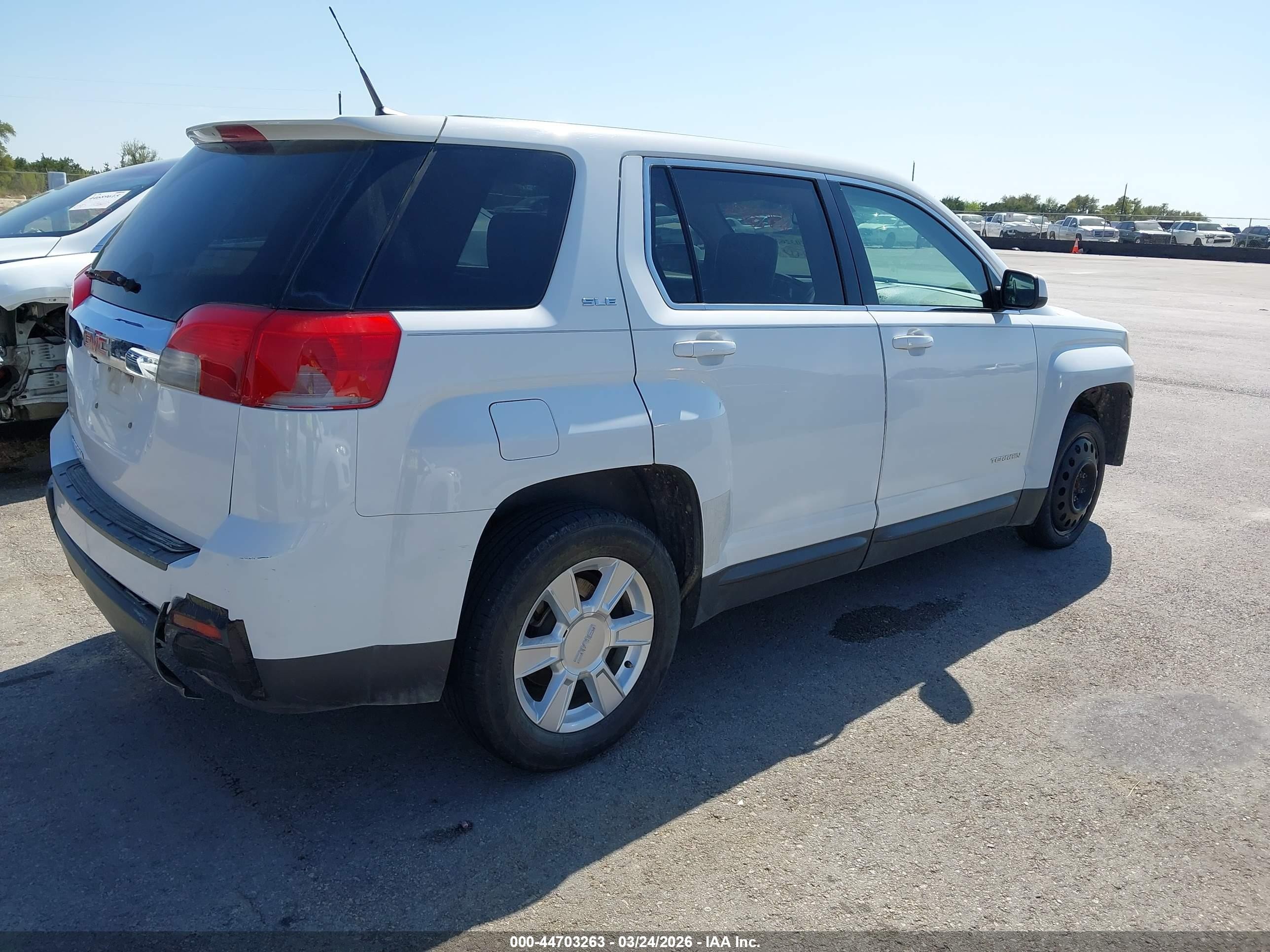 2011 Gmc Terrain Sle-1 White vin: 2CTALMEC1B6443262