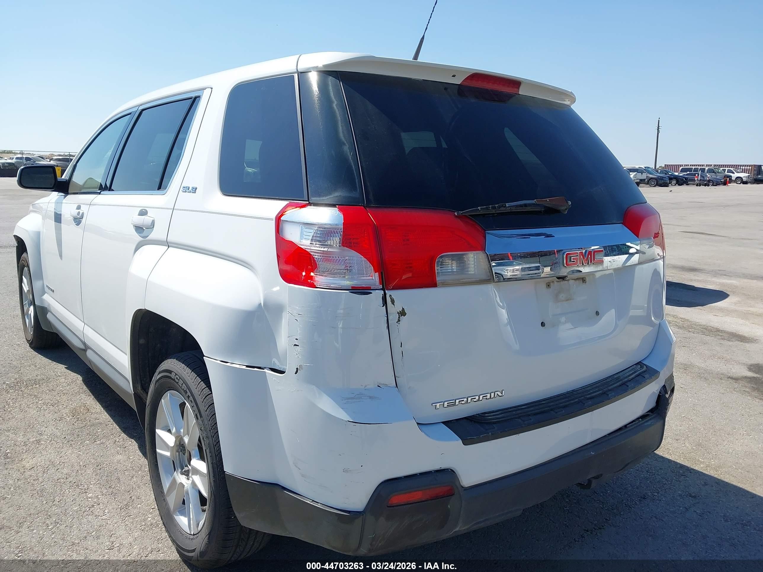 2011 Gmc Terrain Sle-1 White vin: 2CTALMEC1B6443262