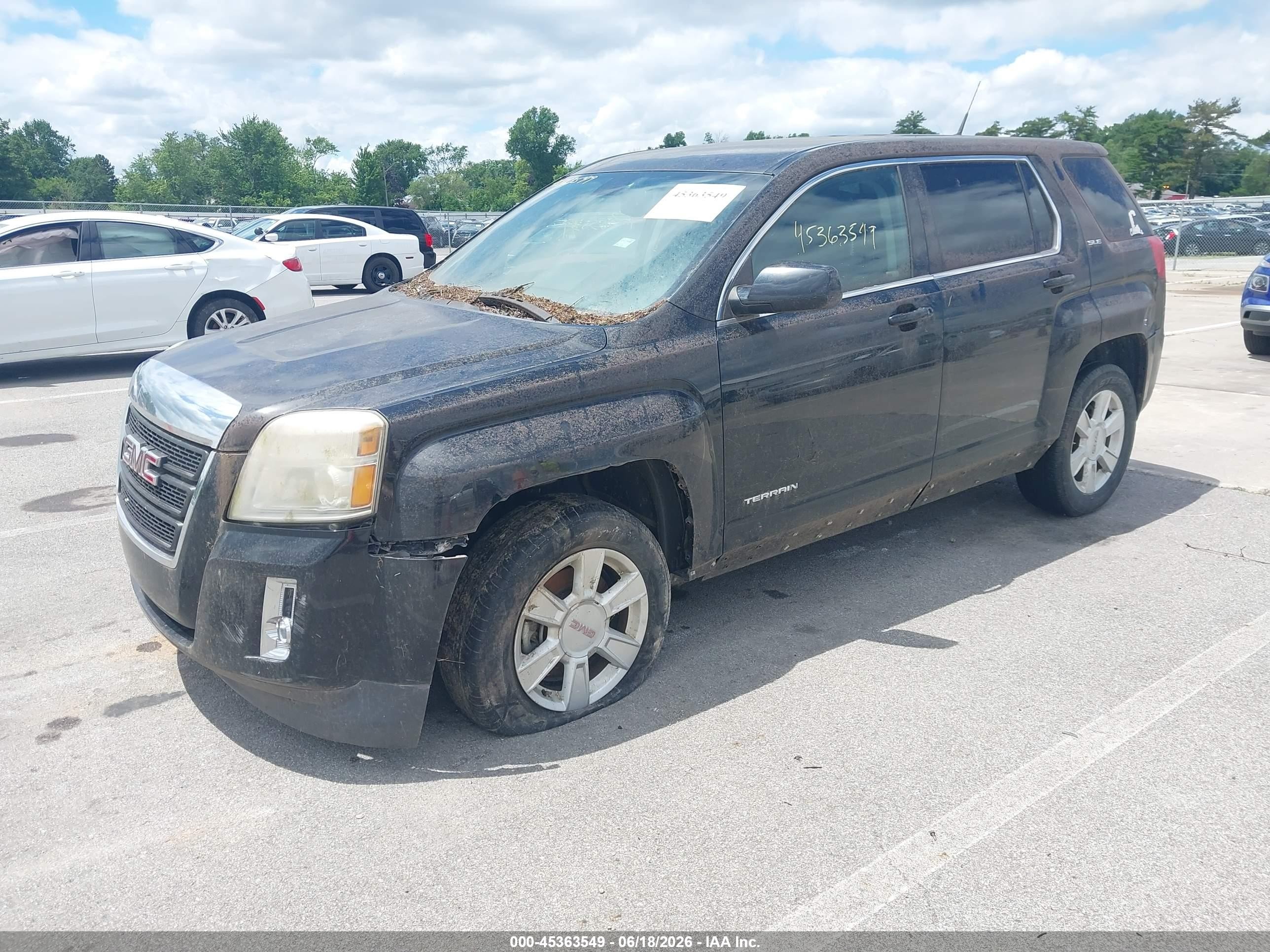 2011 Gmc Terrain Sle-1 Черный vin: 2CTALMEC2B6426499