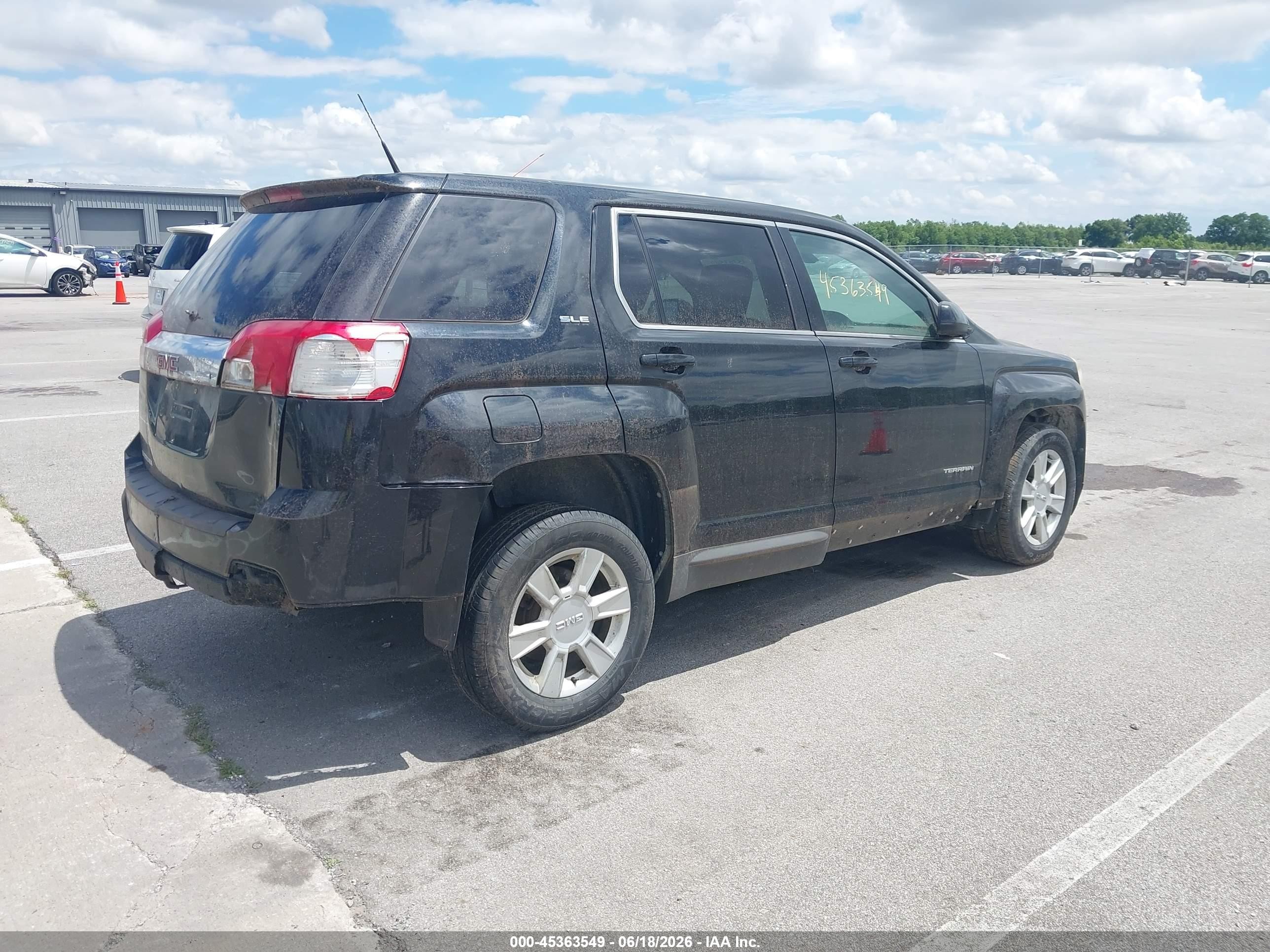 2011 Gmc Terrain Sle-1 Черный vin: 2CTALMEC2B6426499