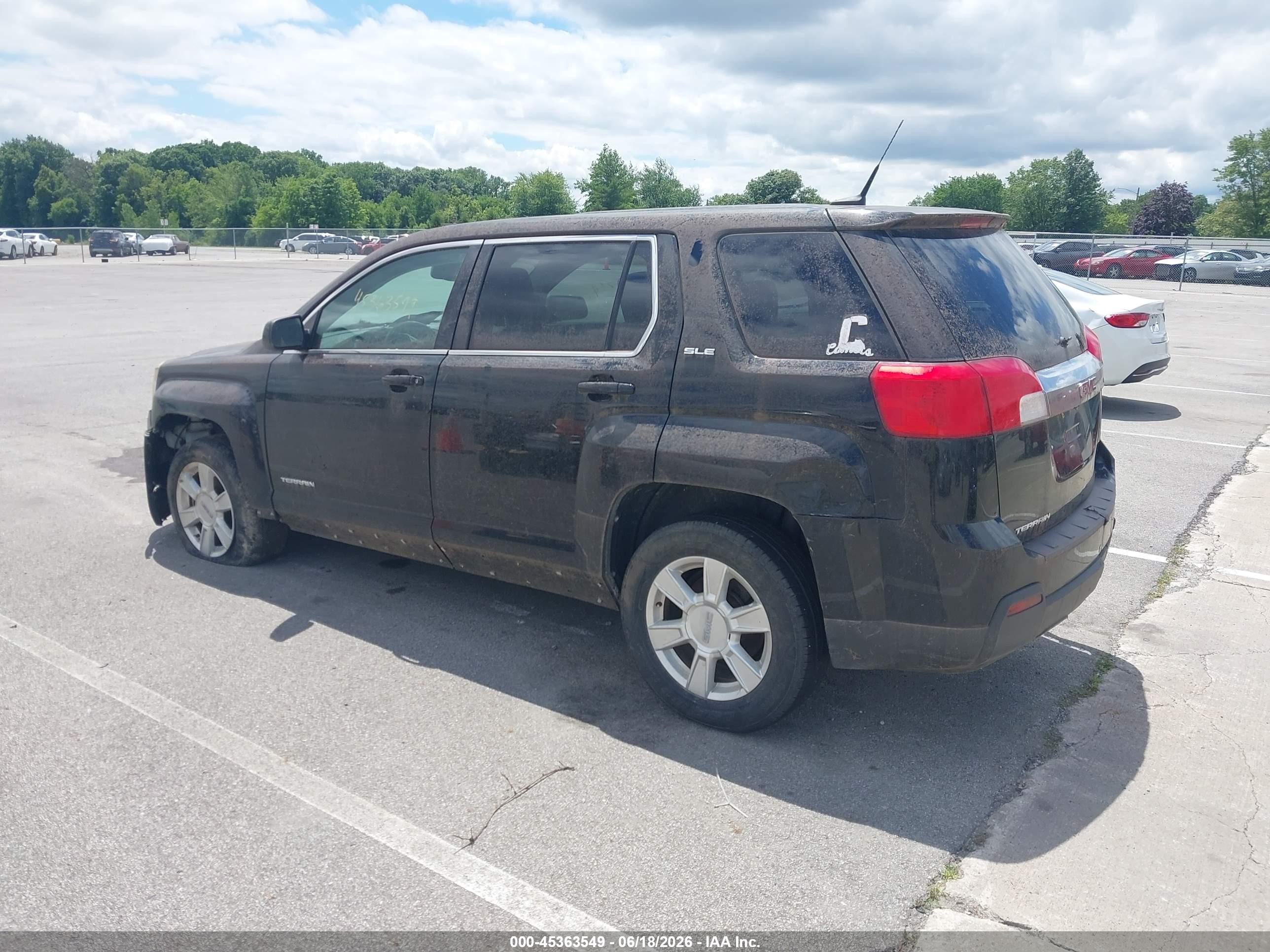 2011 Gmc Terrain Sle-1 Черный vin: 2CTALMEC2B6426499