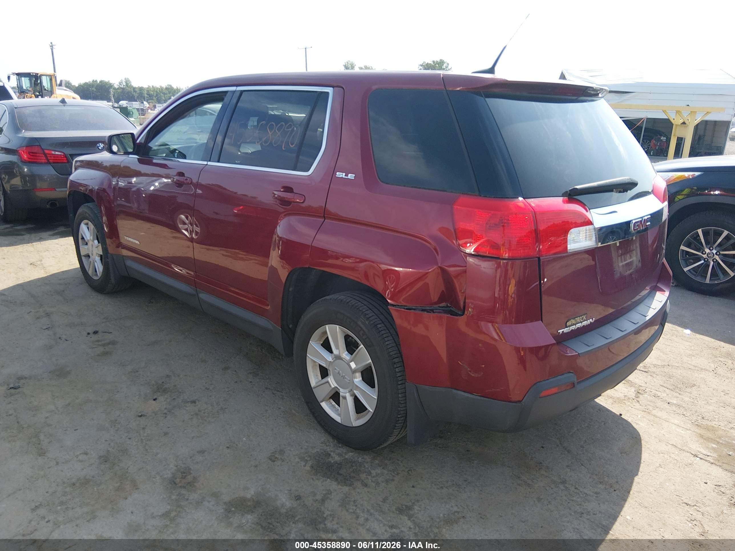 2011 Gmc Terrain Sle-1 Red vin: 2CTALMEC3B6304816