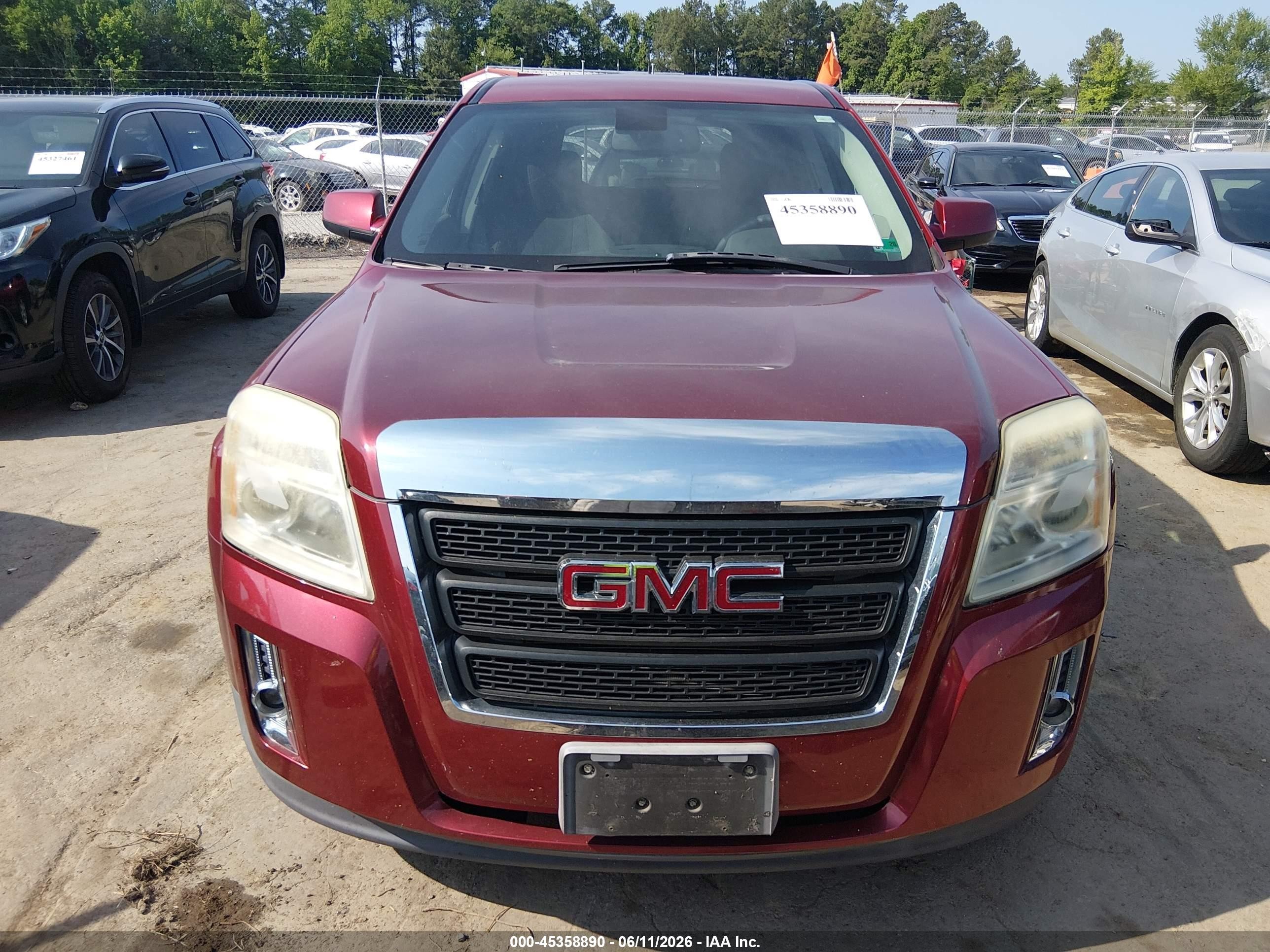 2011 Gmc Terrain Sle-1 Red vin: 2CTALMEC3B6304816