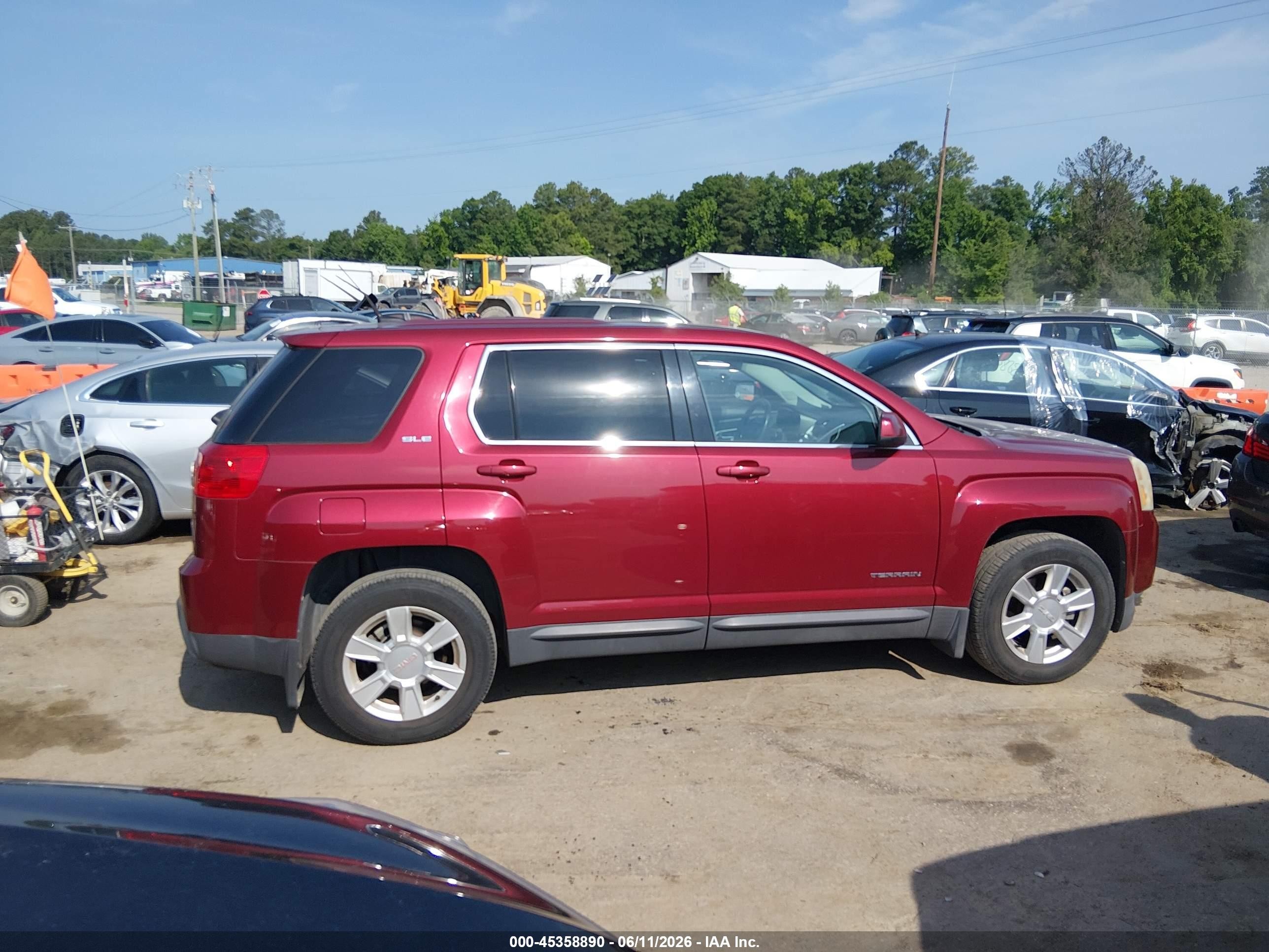 2011 Gmc Terrain Sle-1 Red vin: 2CTALMEC3B6304816