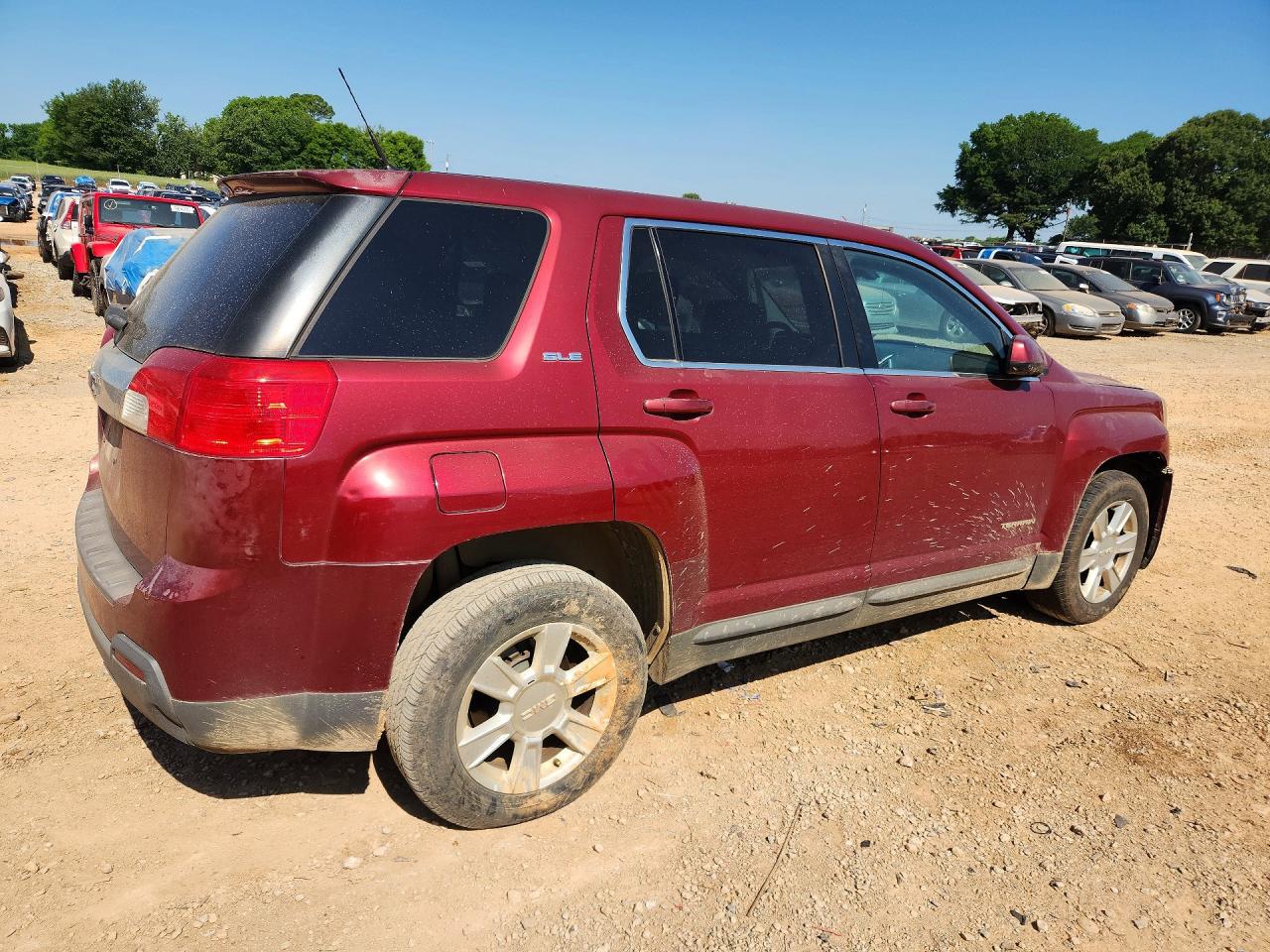 2011 Gmc Terrain Sle Red vin: 2CTALMEC4B6356696