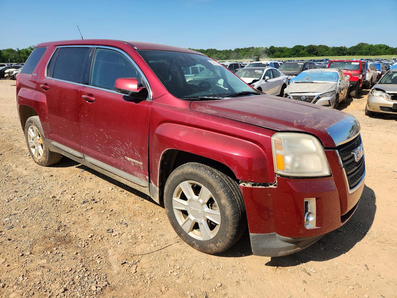 2011 Gmc Terrain Sle Red vin: 2CTALMEC4B6356696
