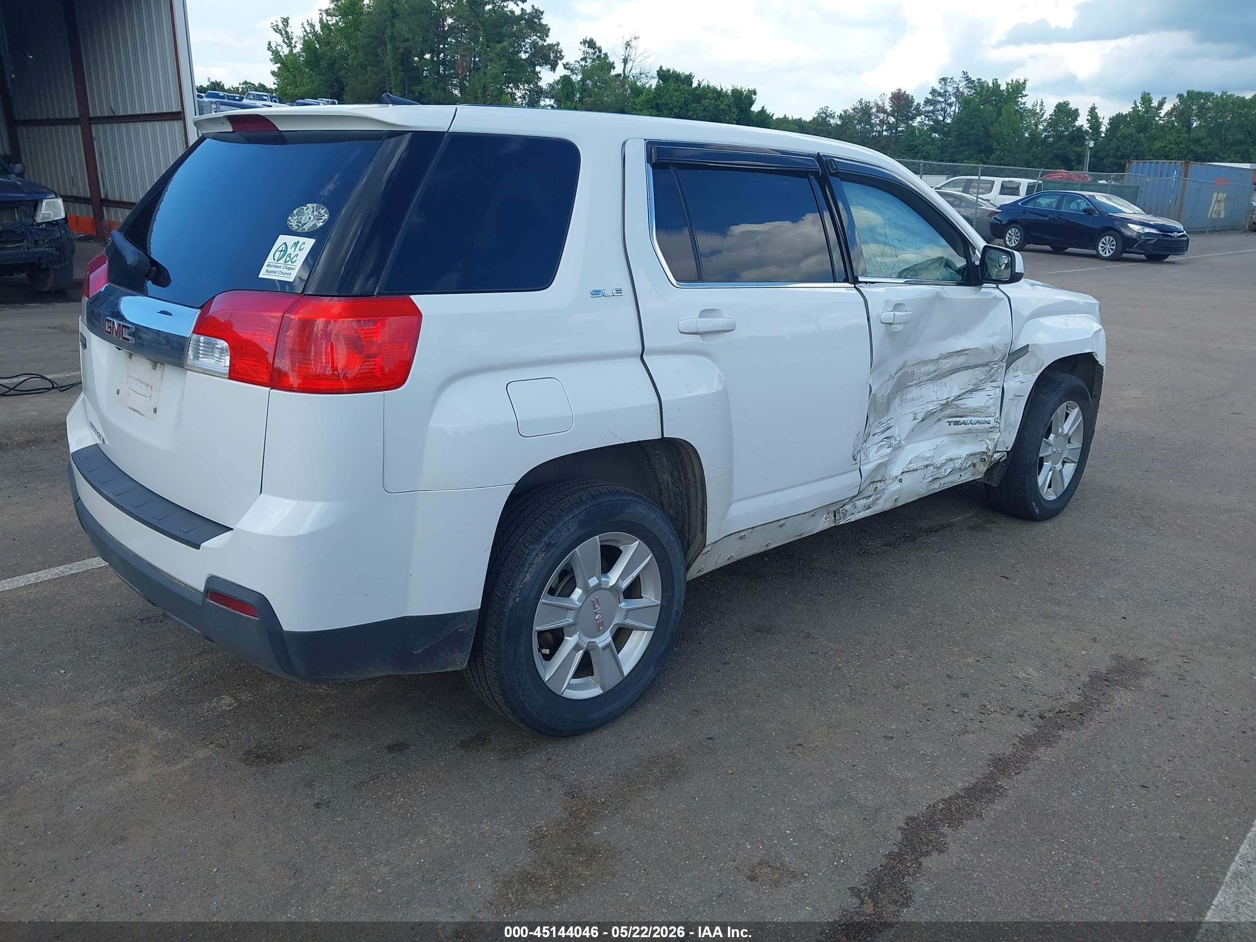 2011 Gmc Terrain Sle-1 White vin: 2CTALMEC5B6401502