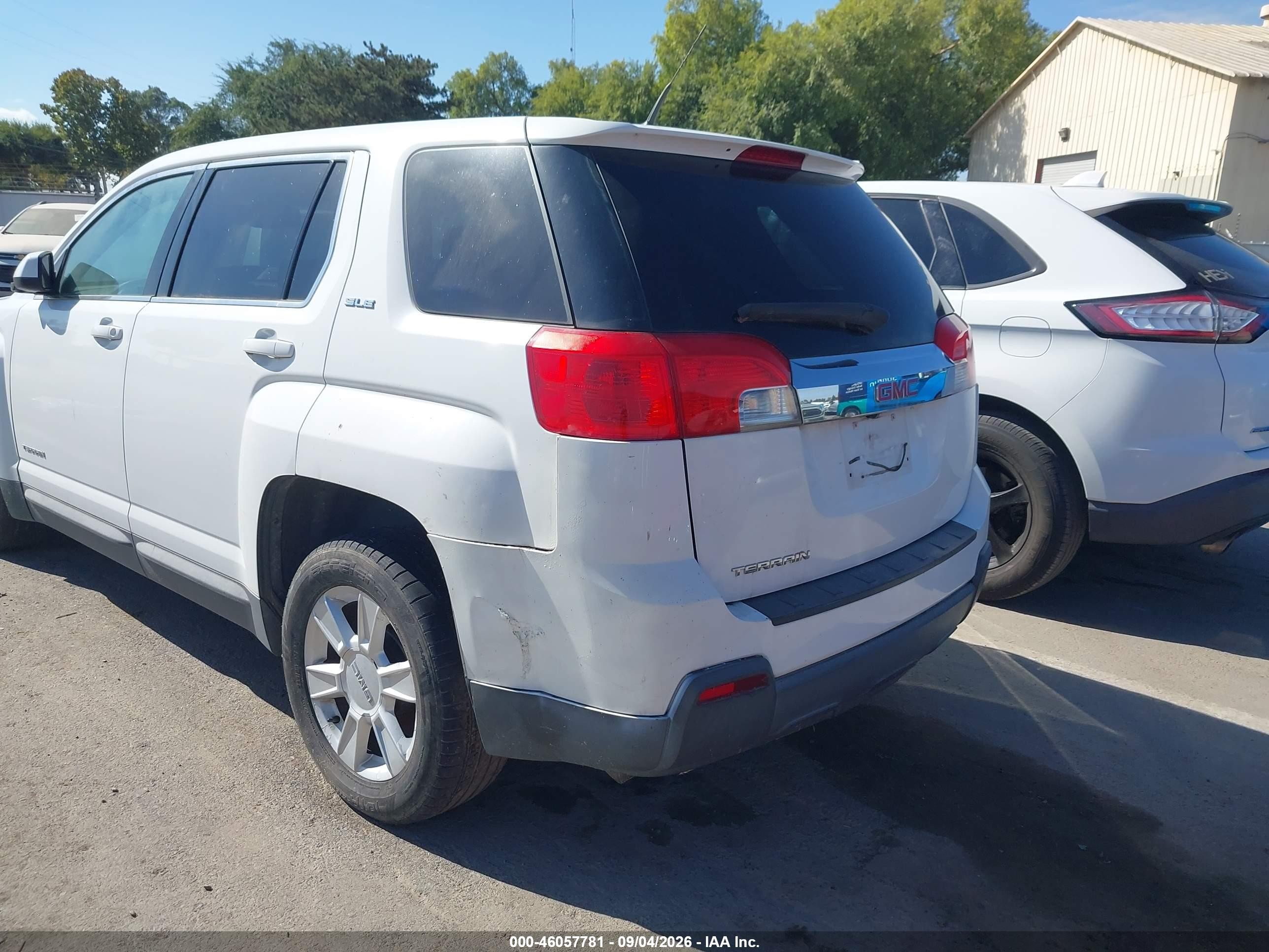 2011 Gmc Terrain Sle-1 White vin: 2CTALMEC6B6480887